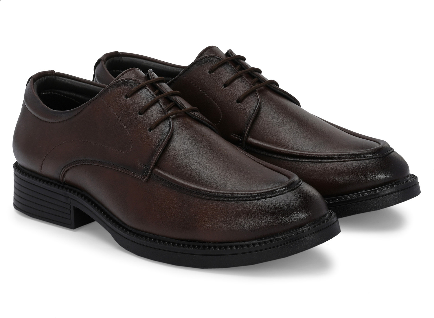 Image of HERE&NOW Formal Solid Derby Derby For Men