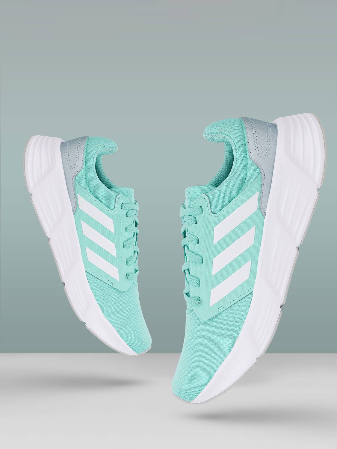 adidas GALAXY 6 W Running Shoes For Women (Green , 6)