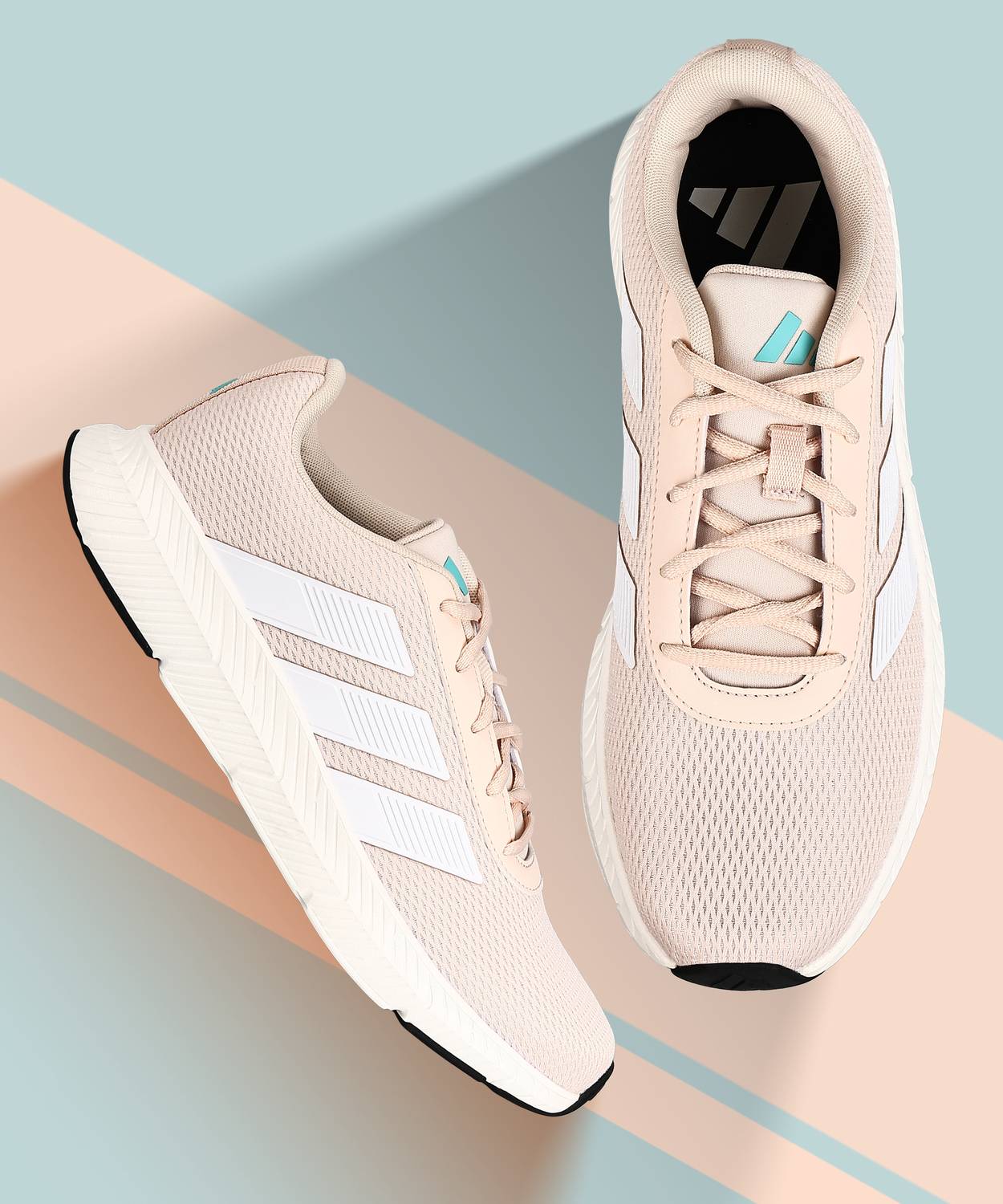 adidas AirBreeze W Running Shoes For Women (Pink , 4)