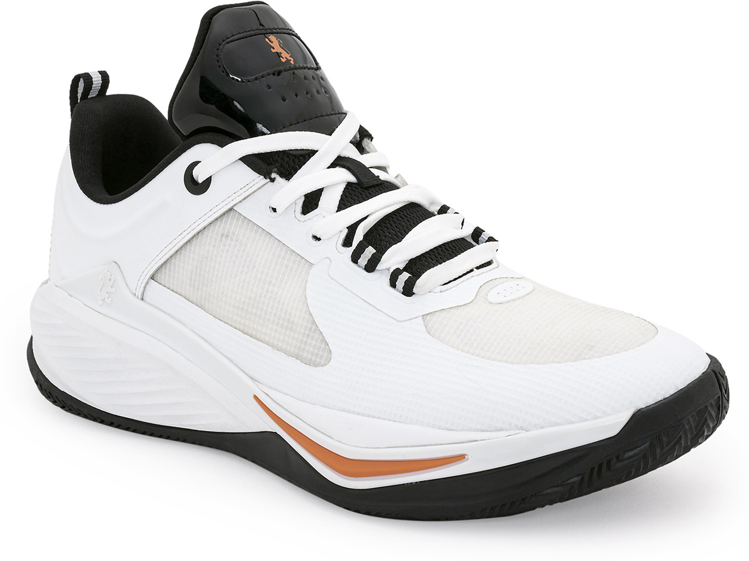 Image of RED TAPE Soft Cushioned Insole, Slip-Resistance, Dynamic Feet Support, Arch Support Sneakers For Men (White, Orange, 9)