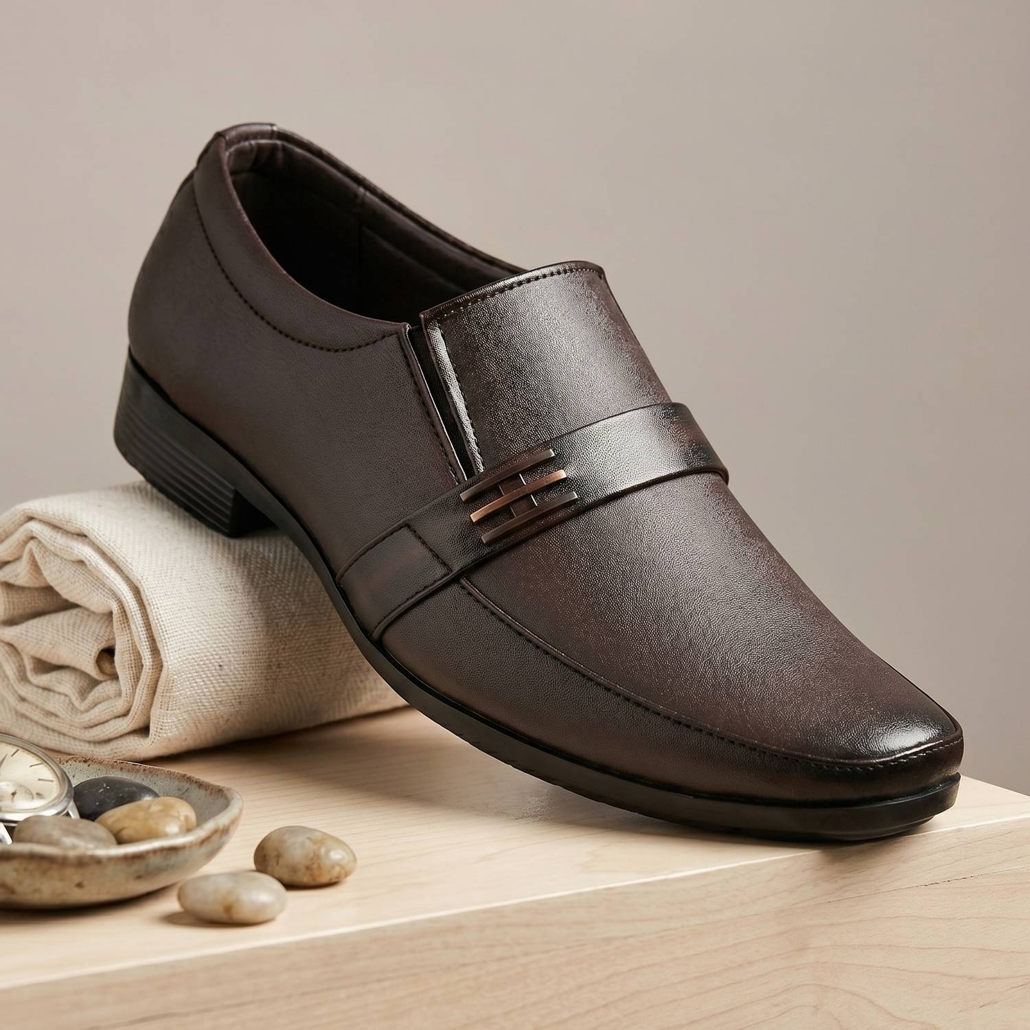 BELTRIX Formal Shoes Slip On For Men