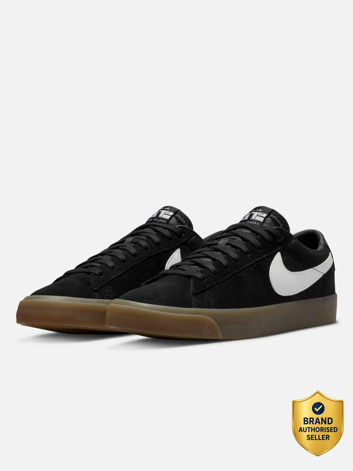 Image of NIKE SB ZOOM BLAZER LOW PRO GT Skateboard Shoes For Men (Black, 9)
