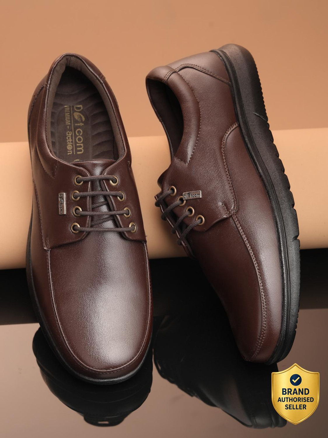 Image of action Dotcom DP-04 Classy Trendy Comfortable lightweight Formal Lace-Up Derby For Men
