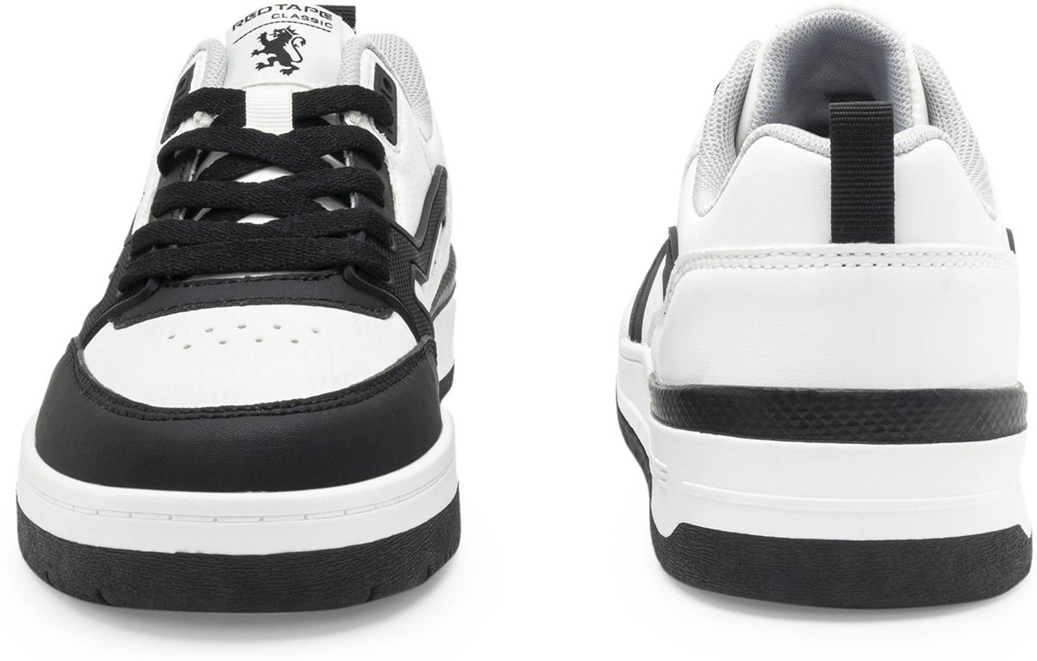RED TAPE Black and White Shoes for Men - Image 4