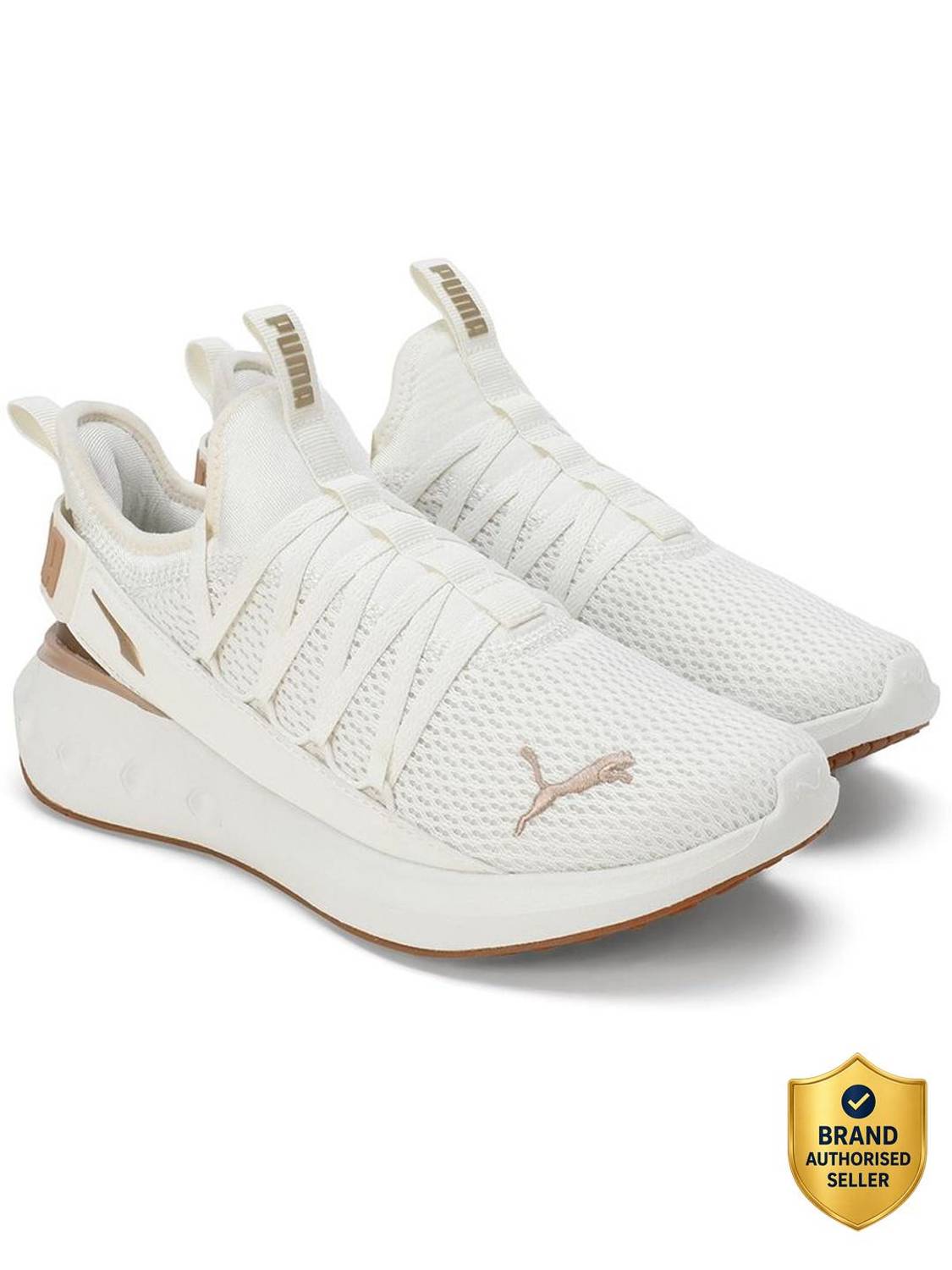 PUMA Softride Carson Fresh White Running Shoes - Image 1