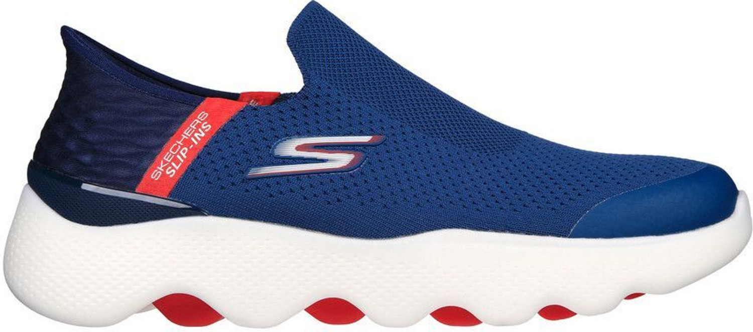 Image of Skechers GO WALK MASSAGE FIT - CURRENT Casuals For Men (Blue, 9)