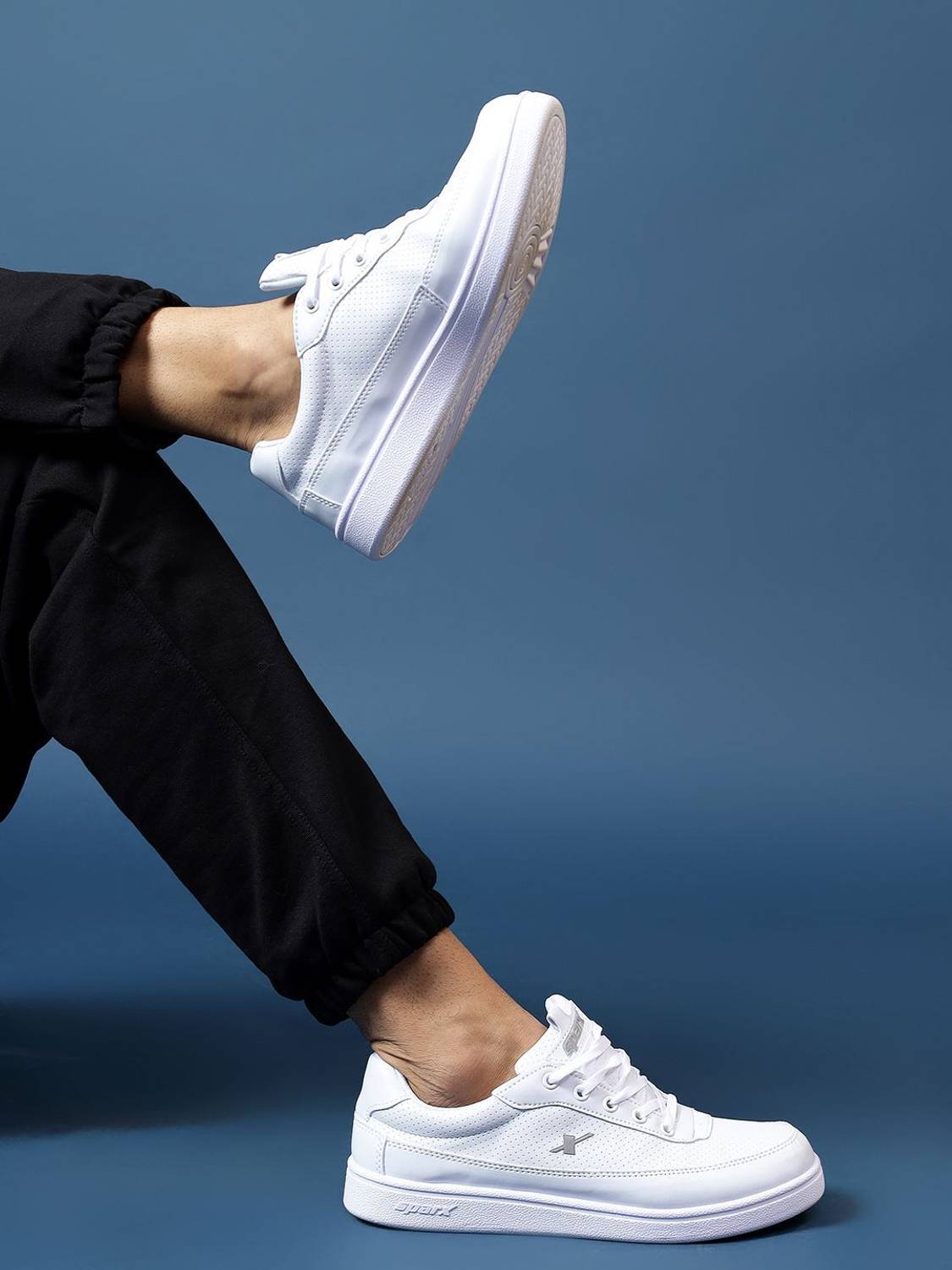 Sparx SM 734 White Men's Sneakers - Image 5