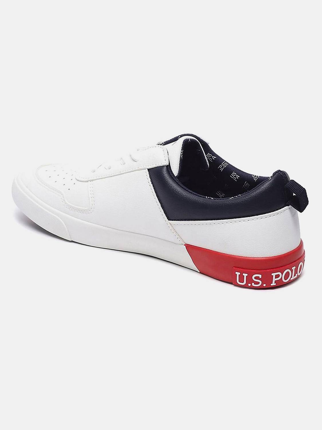 U.S. POLO ASSN. CLANAL 3.0 Men's White Sneakers - Image 4