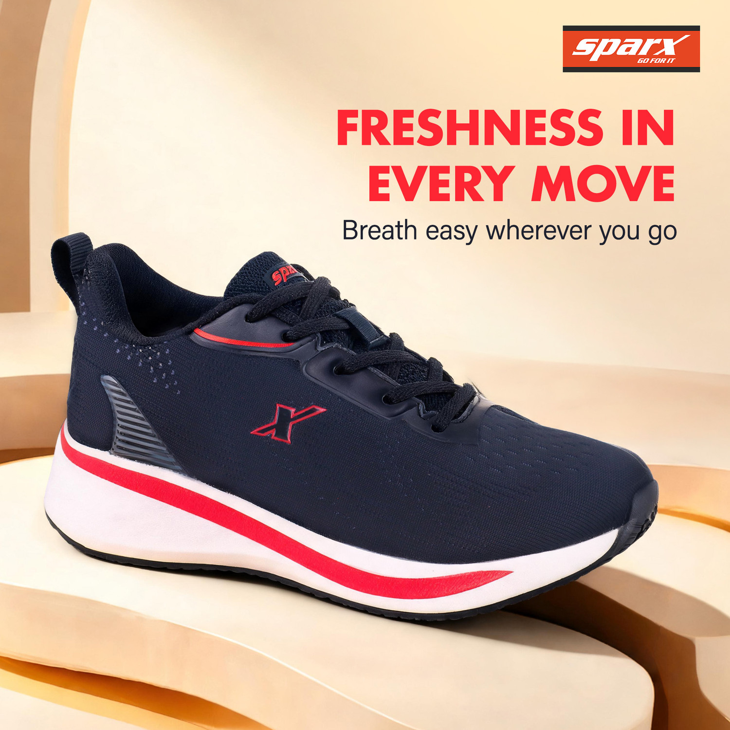 Image of Sparx SM 9109 | Stylish, Comfortable | Walking Shoes For Men (Black, Red, 10)