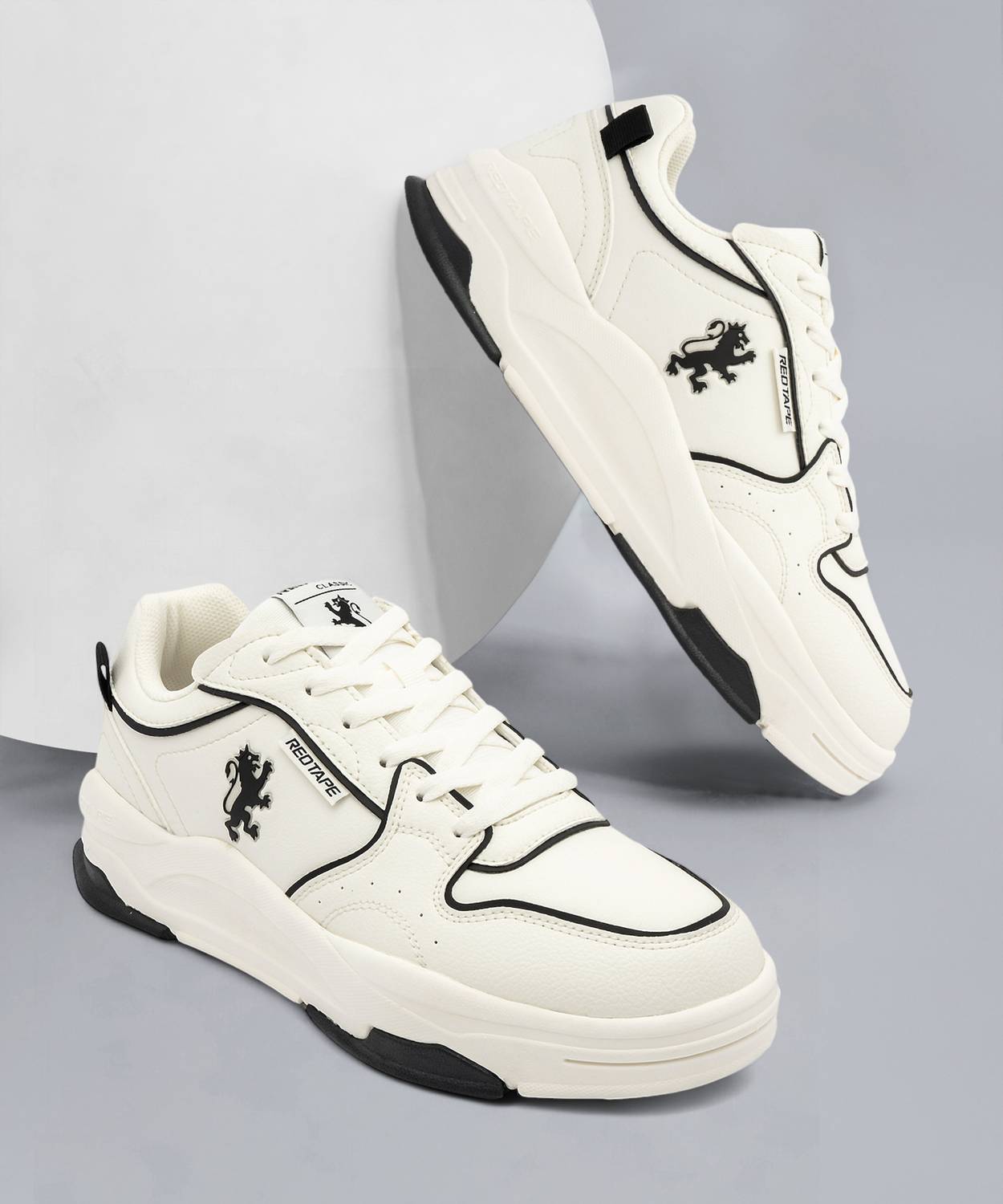 RED TAPE Men's Red Lifestyle Sneakers - Image 1