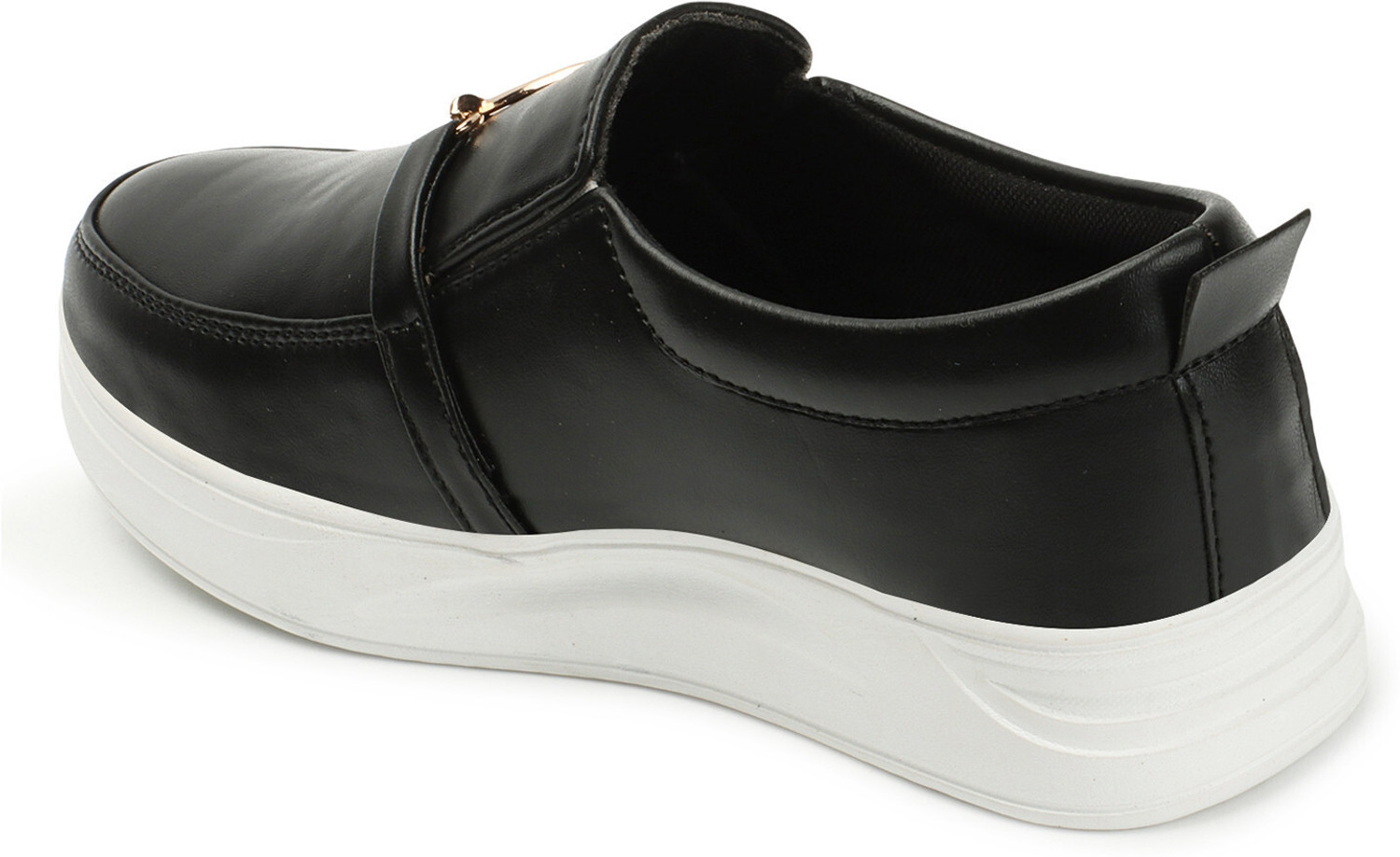 Image of HimQuen Women buckle detailed synthetic moccasins for girls Loafers For Women