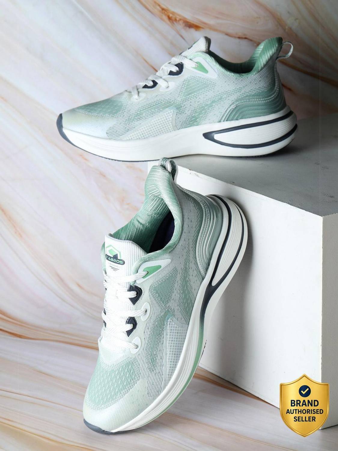 Abros ALASTOR-PRO Men's White Running Shoes - Image 1