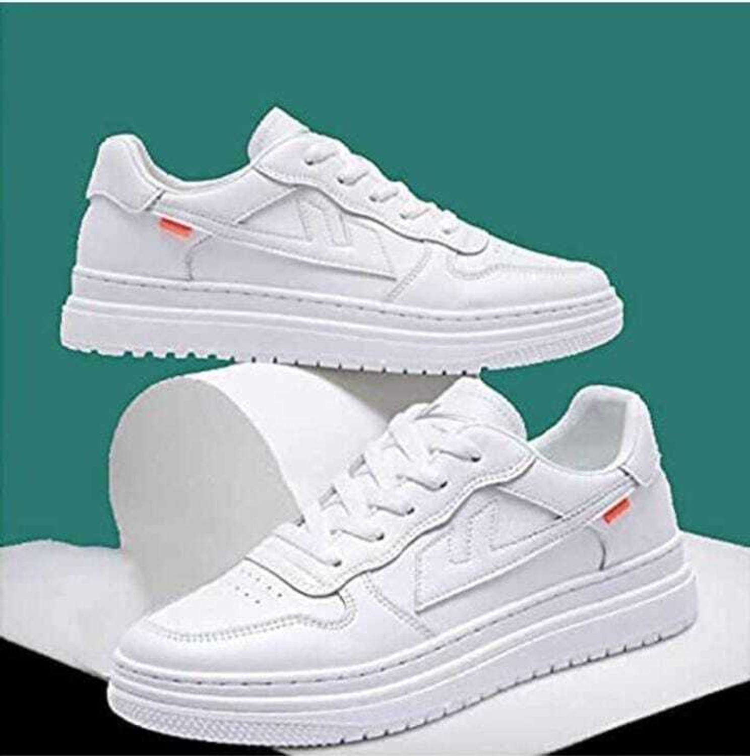 Image of Glowlife Sports Shoes, Walking Shoes, Gym & Training Shoes And Sneakers For Men (White, 9)