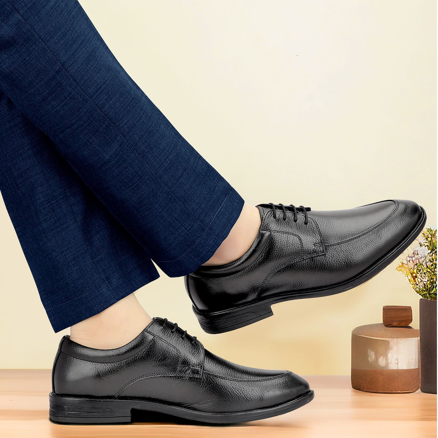 Image of CLAINTEE Rich Quality|100% Pure Genuine Leather Formal Shoe Derby For Men