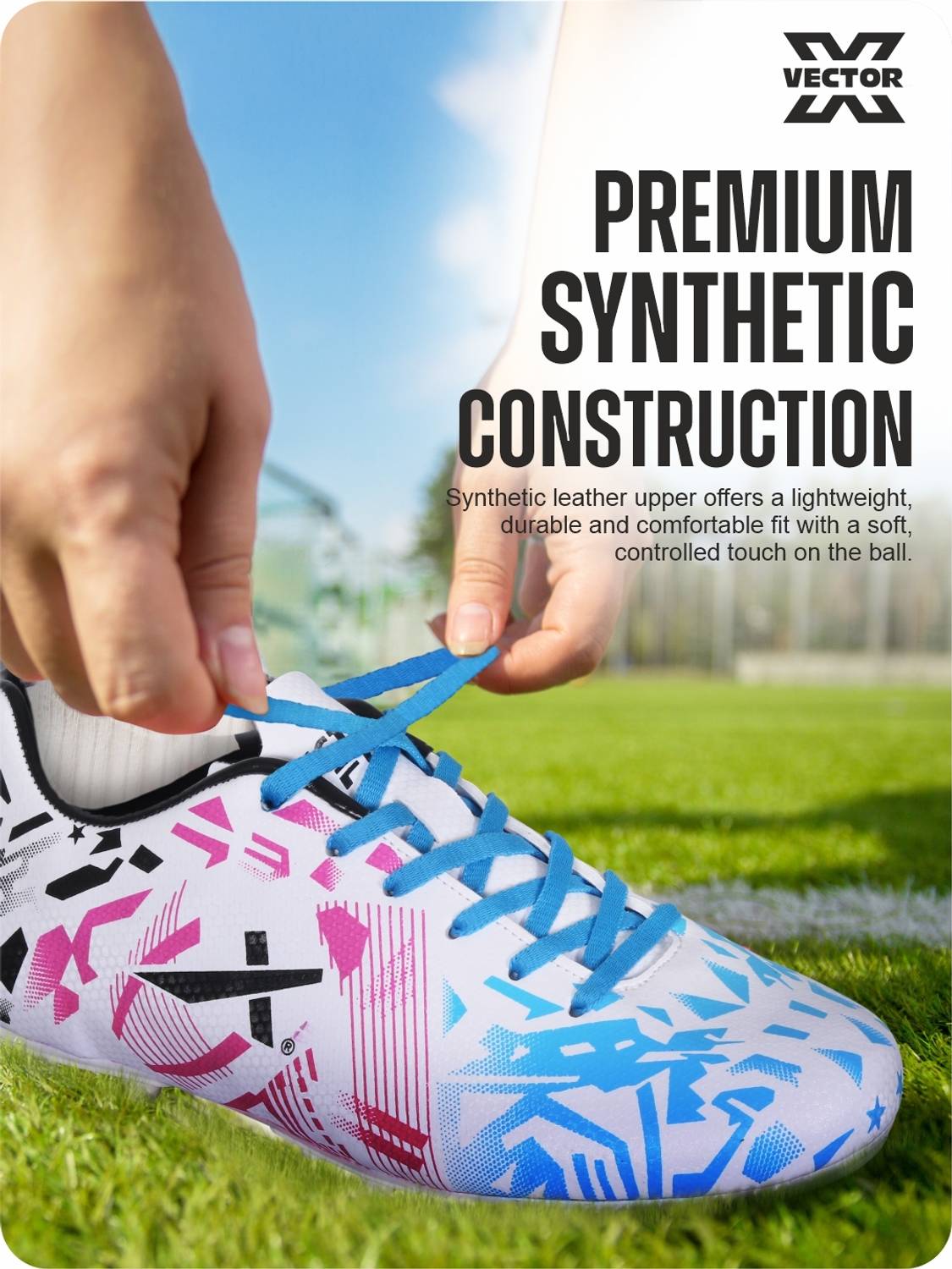 VECTOR X Fire Men's Indoor Futsal Shoes - Image 2