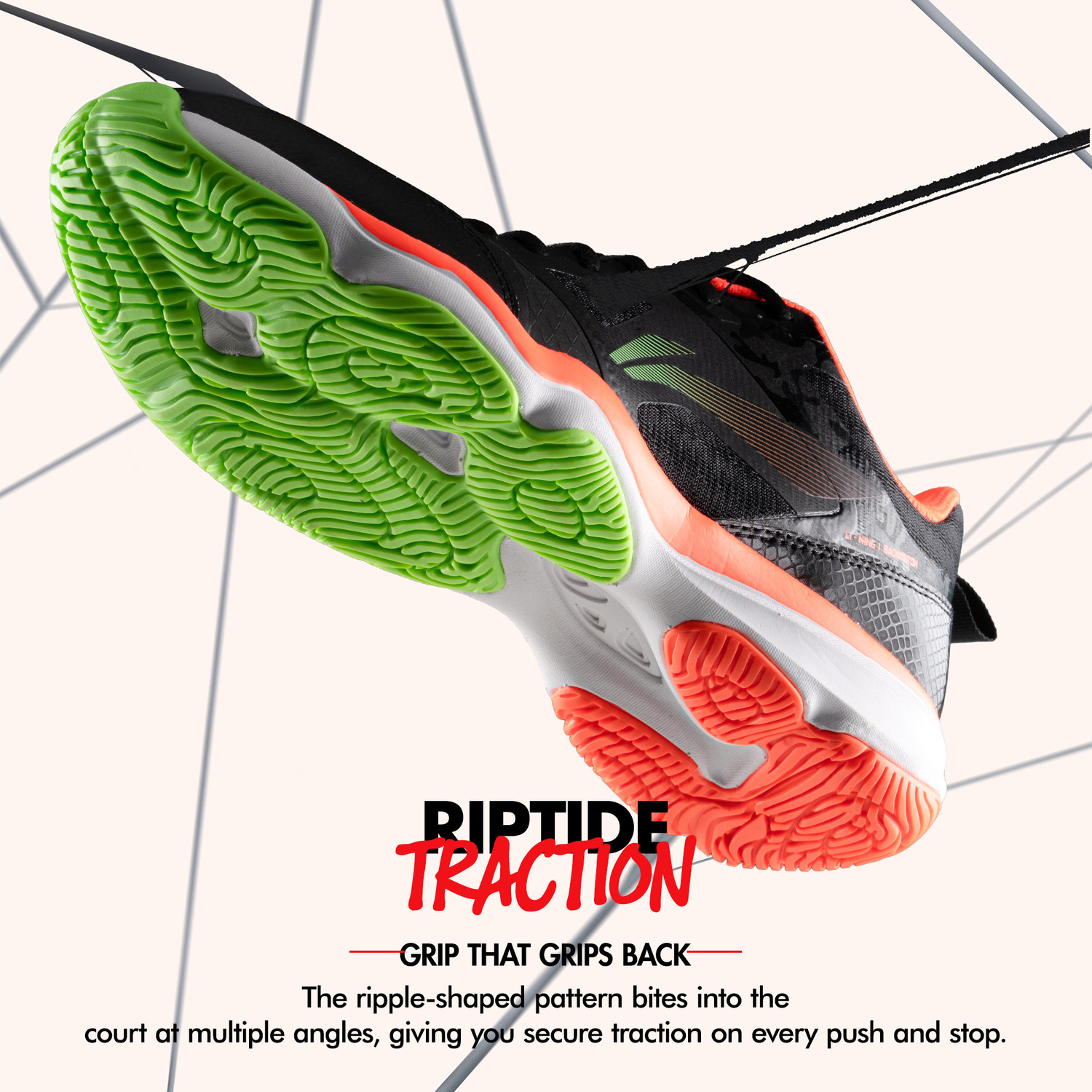 Image of LI-NING Ranger Force Non Marking Badminton Shoes | Lightweight, Breathable & Durable Badminton Shoes For Unisex