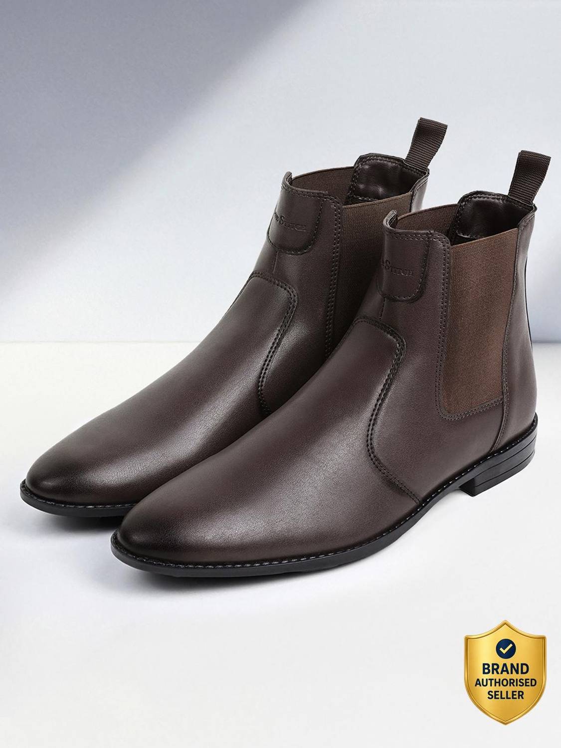 Louis Stitch Brunette Brown Chelsea Boots UK 10 - Image 1