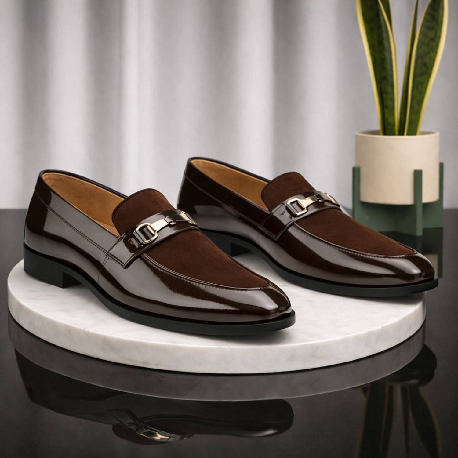 Image of Von kiraro Men Brown Loafers | Loafers & Party Wear Shoes | Loafers Shoes for Men Loafers For Men