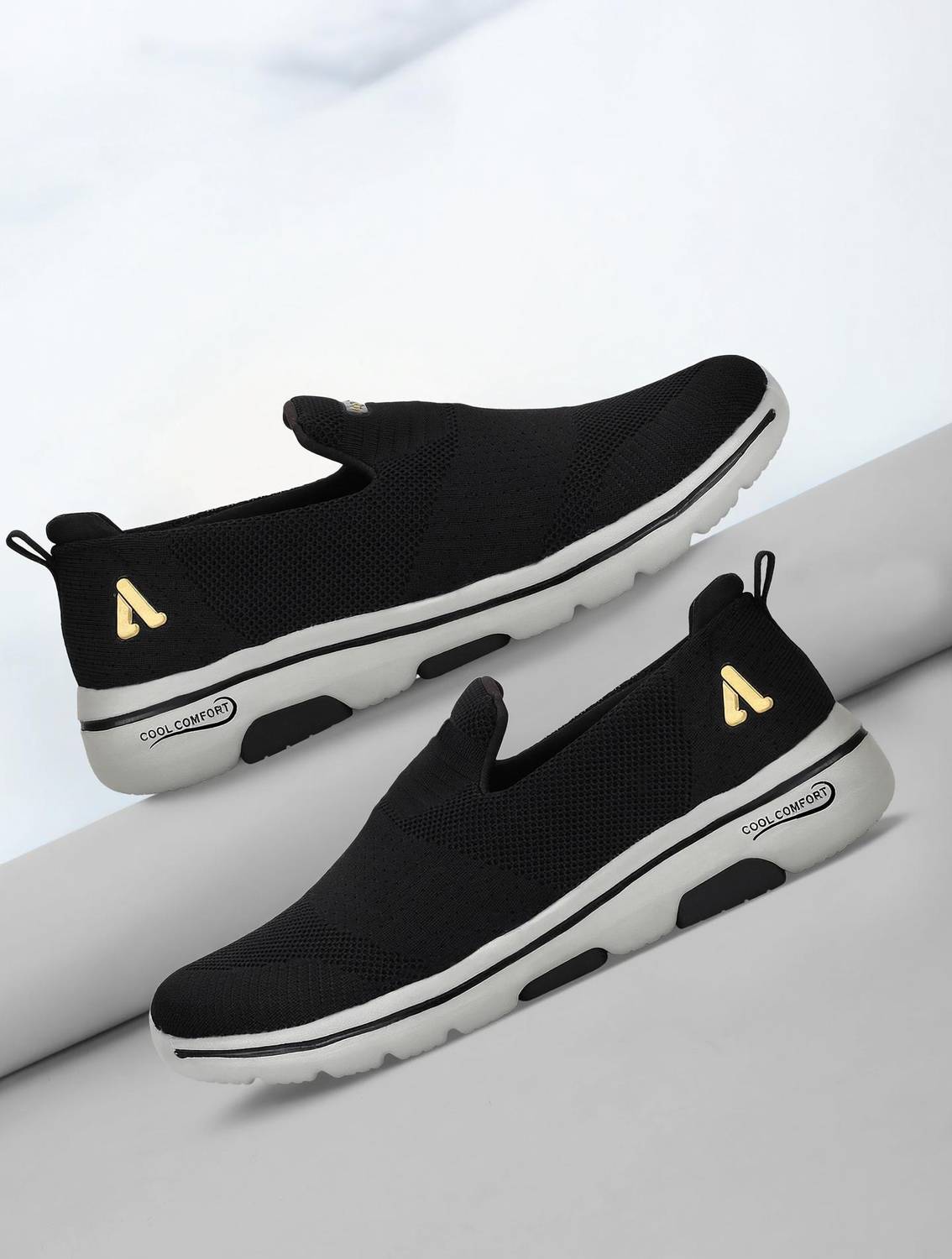 Aqualite vegas-10 men's sports shoes for running with lace-ups & slip-resistance Walking Shoes For Men