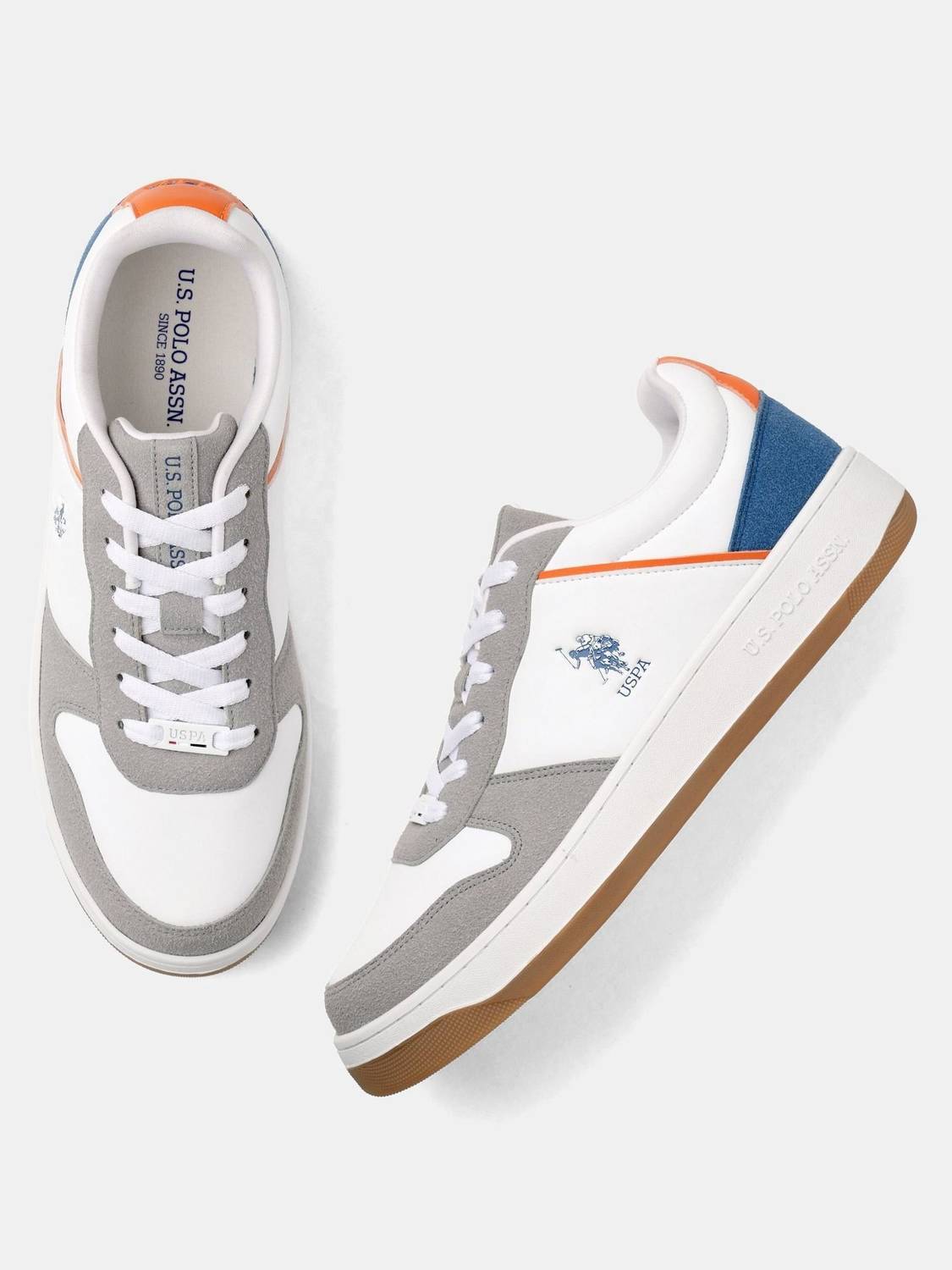 U.S. POLO ASSN. JOAN Men's White Sneakers - Image 2