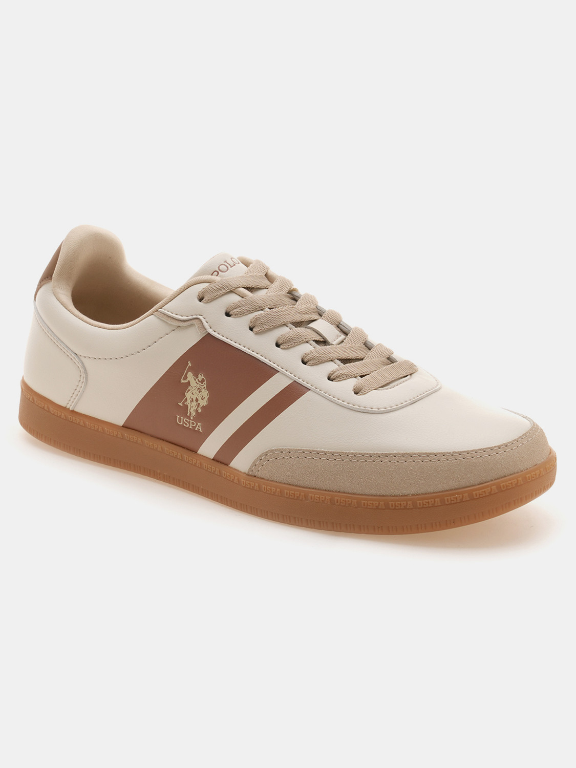 Image of U.S. POLO ASSN. Sneakers For Men (Beige, 10)