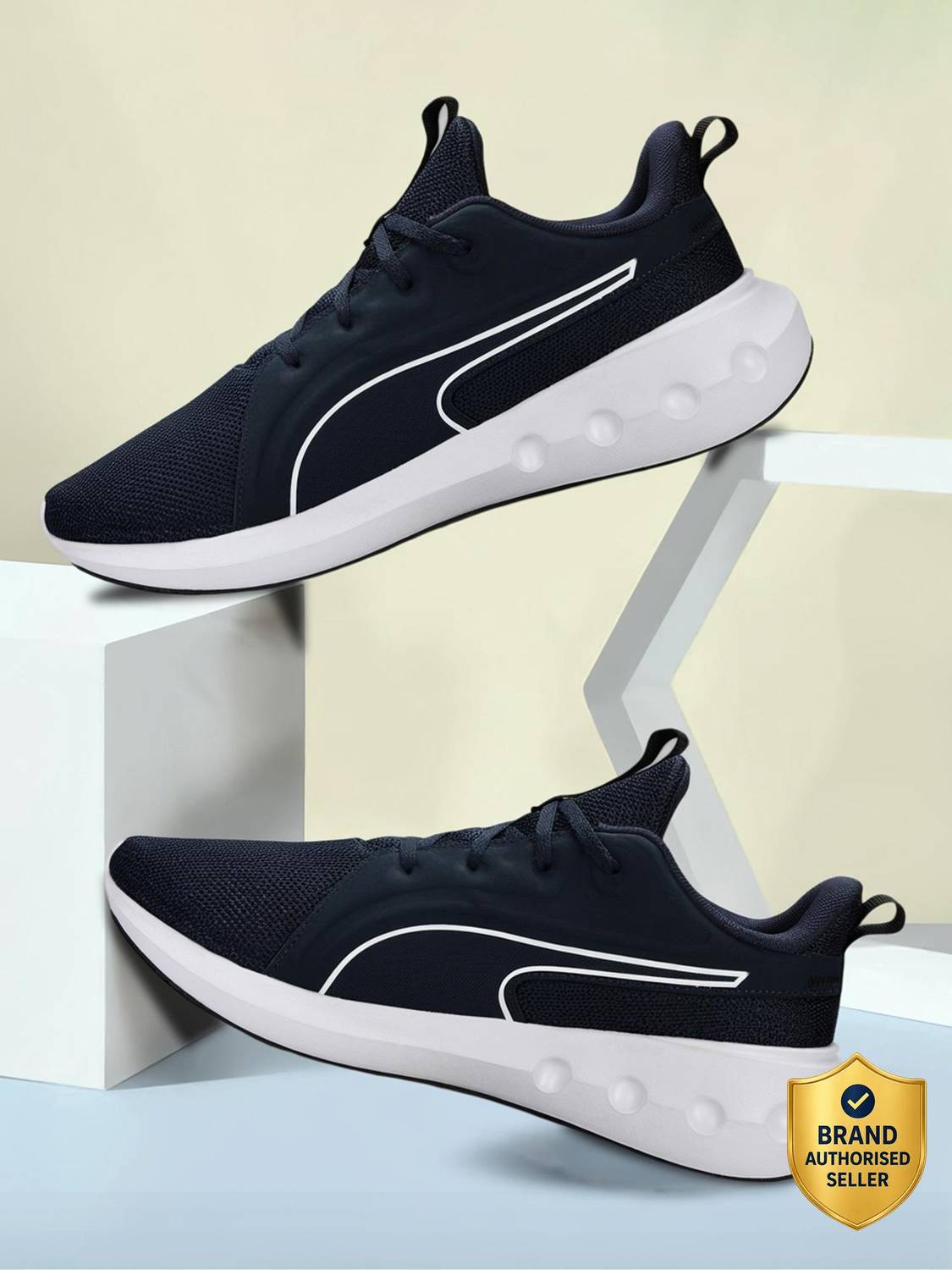 PUMA Softride Carson Blue Running Shoes For Men - Image 1