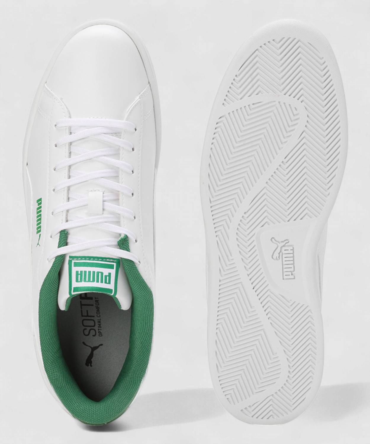 PUMA Smash Pop Sneakers For Men White - Image 4