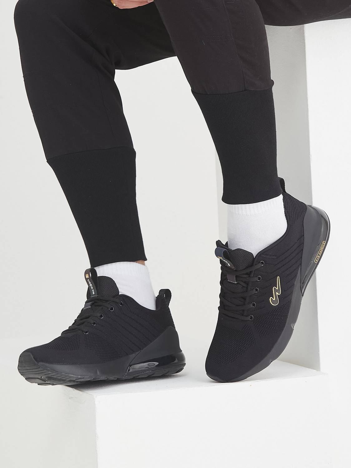 CAMPUS MIKE (N) Black Men's Running Shoes - Image 3