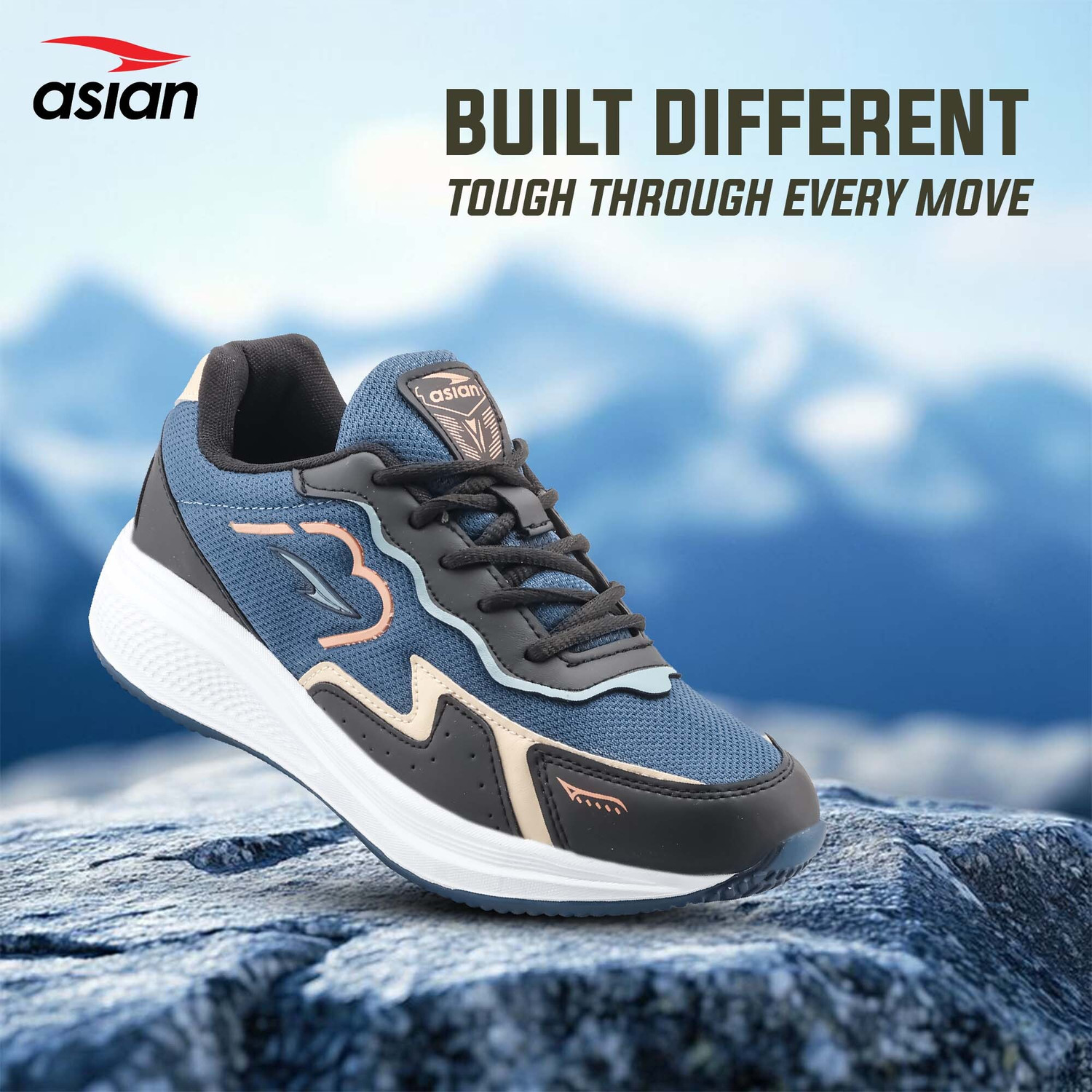 Image of asian Thar-24 Lightweight Running Shoes for Men with Breathable Knit For Men