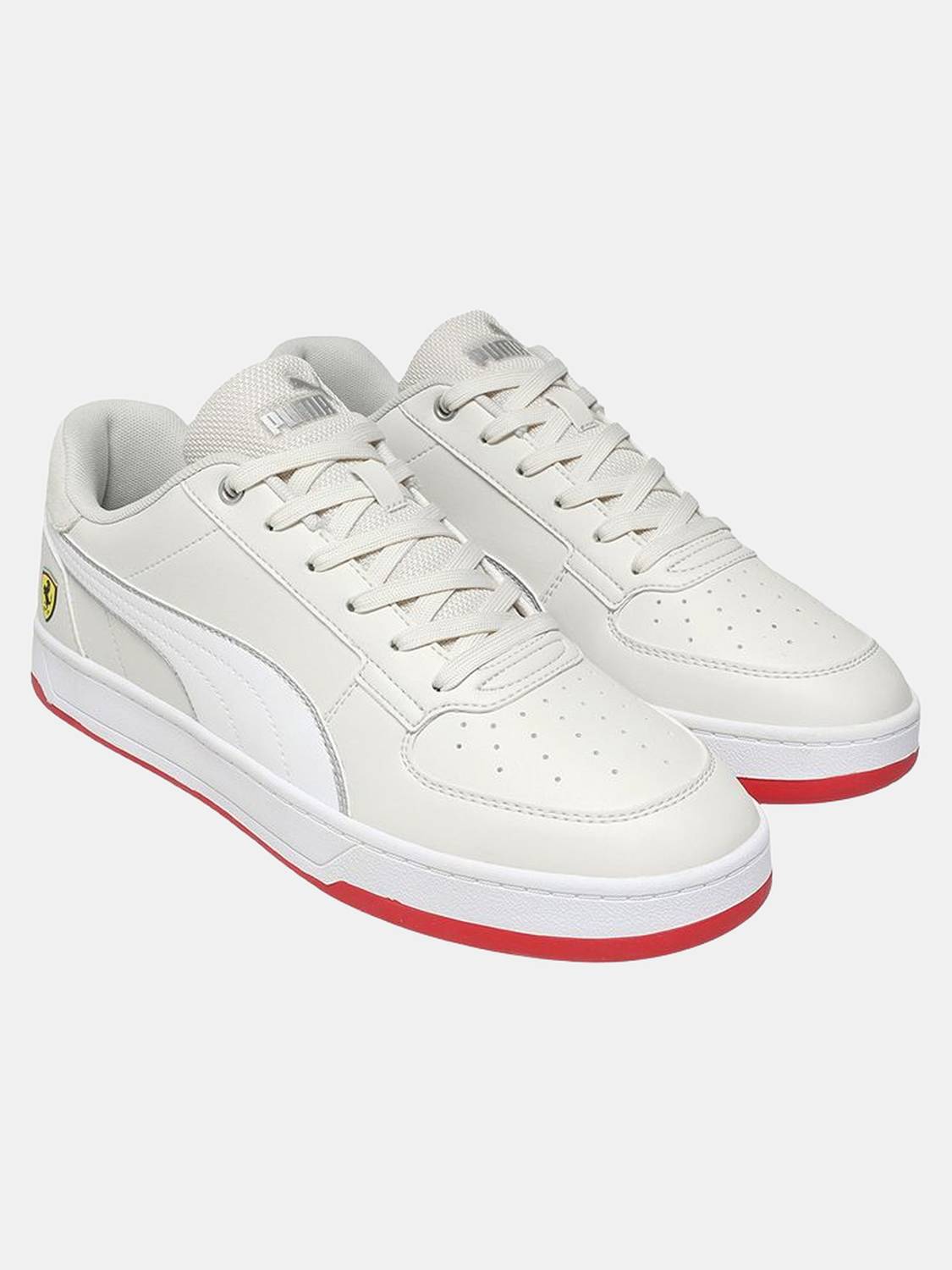 PUMA Ferrari Caven 2.0 White Sneakers For Men - Image 5