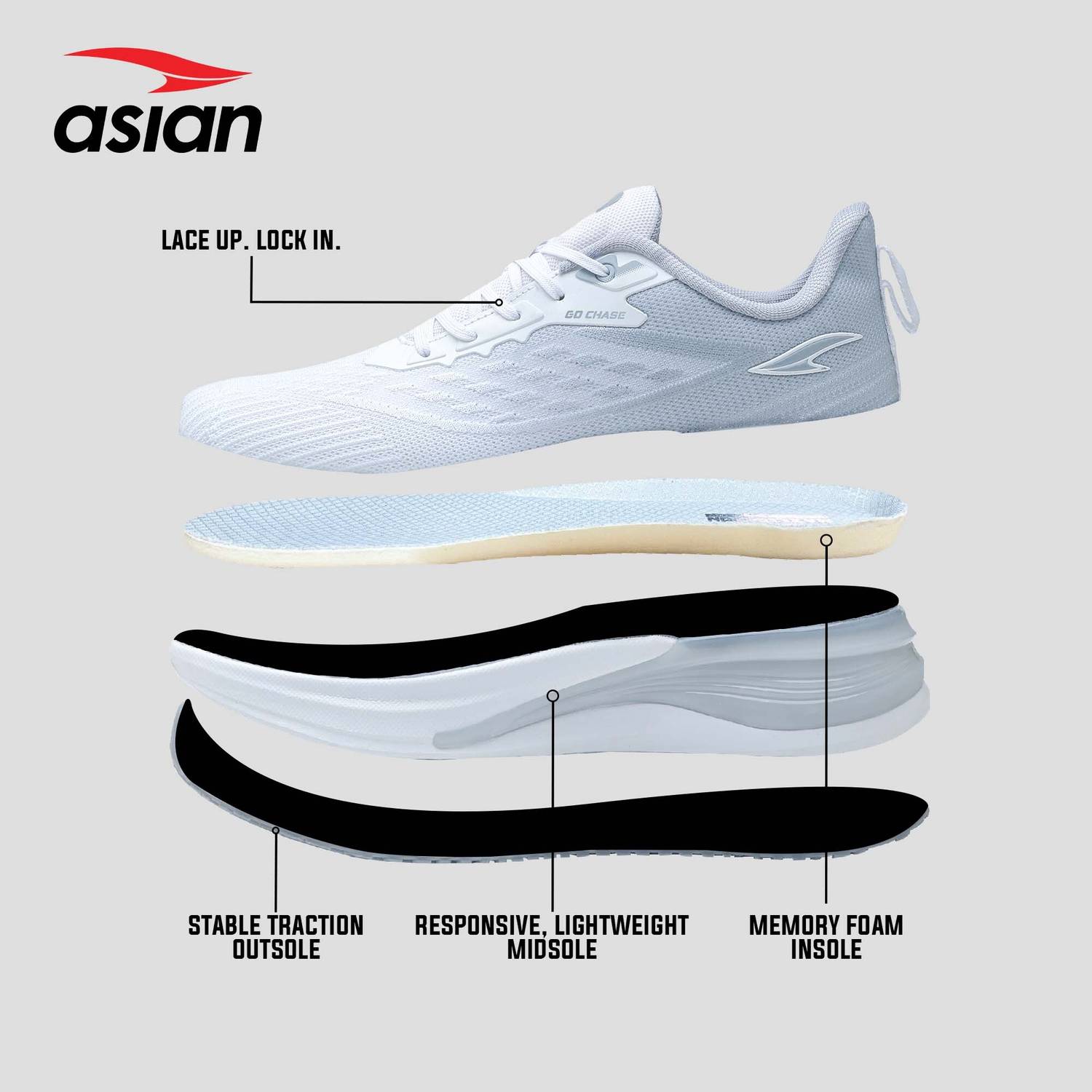 asian Navigator-02 Men's Training Shoes - Image 3
