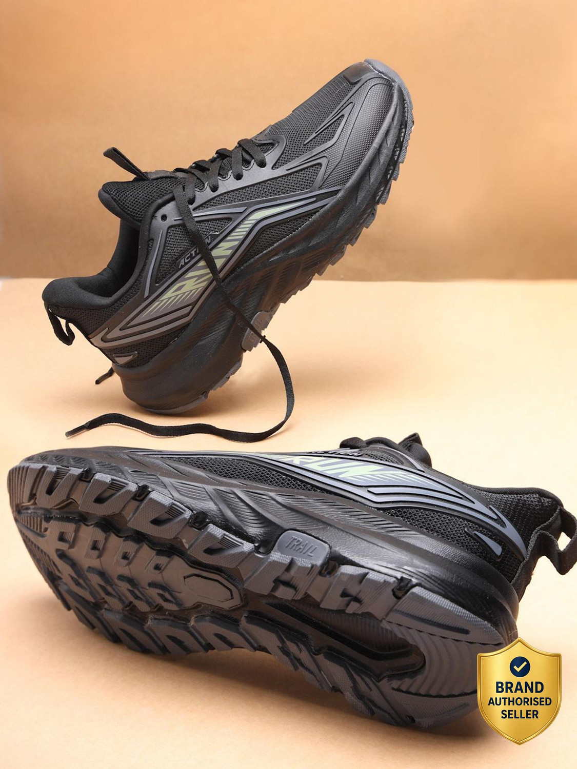 Image of action Athleo N-2007 Lightweight Comfortable Trendy Breathable Sports Lace-Up Running Shoes For Men