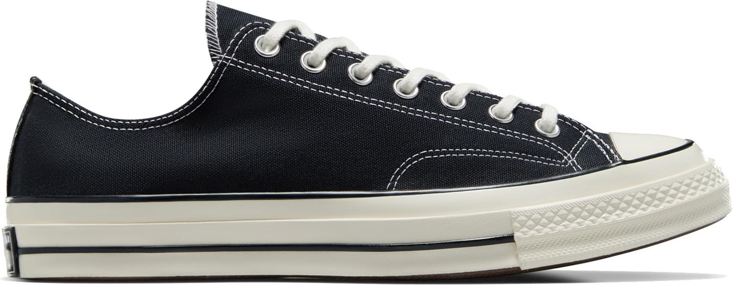 Image of Converse Unisex Chuck 70 Canvas Low Top Sneaker Sneakers For Unisex (Black, 10)