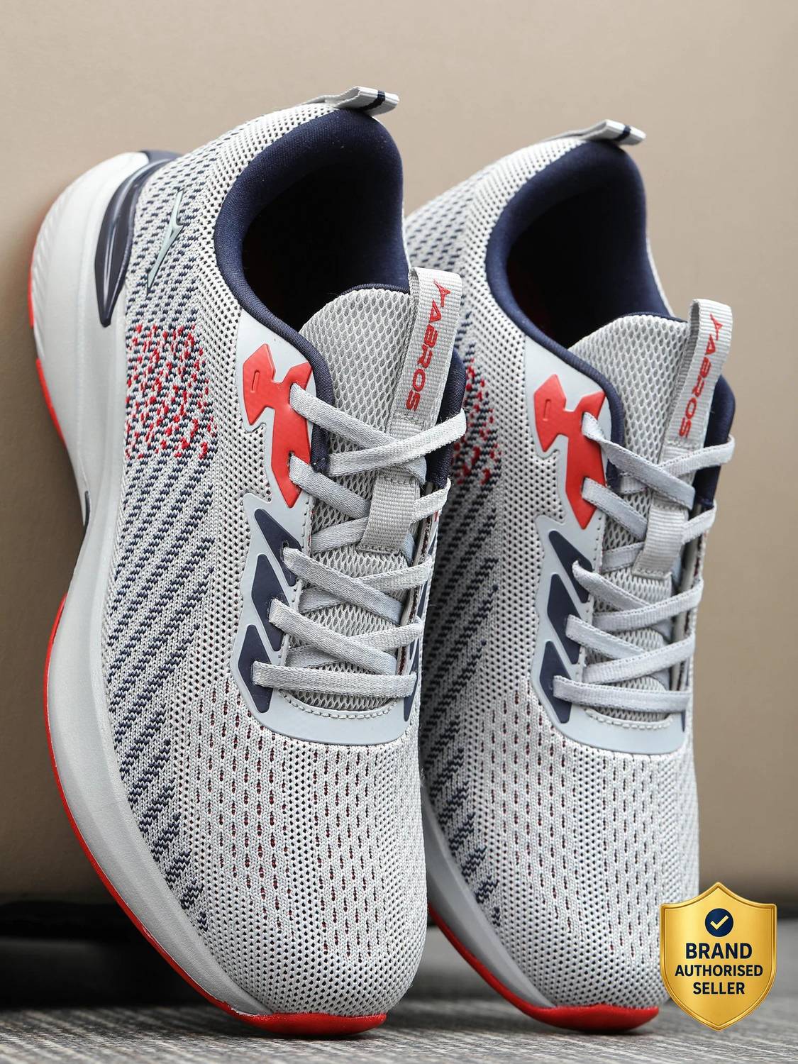 Abros Clifton Running Shoes For Men Gray - Image 1