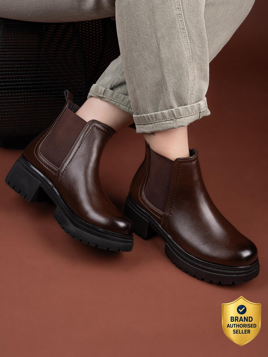 Image of Roadster Roadster Women Brown Chelsea Boots Boots For Women