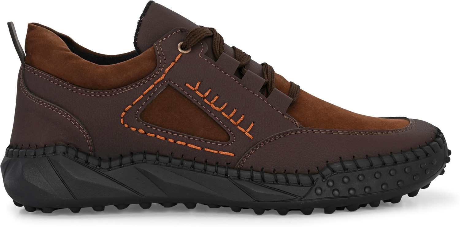 Image of JK PORT Synthetic Leather Contrast Stitch Casual Shoes Sneaker for men Casuals For Men