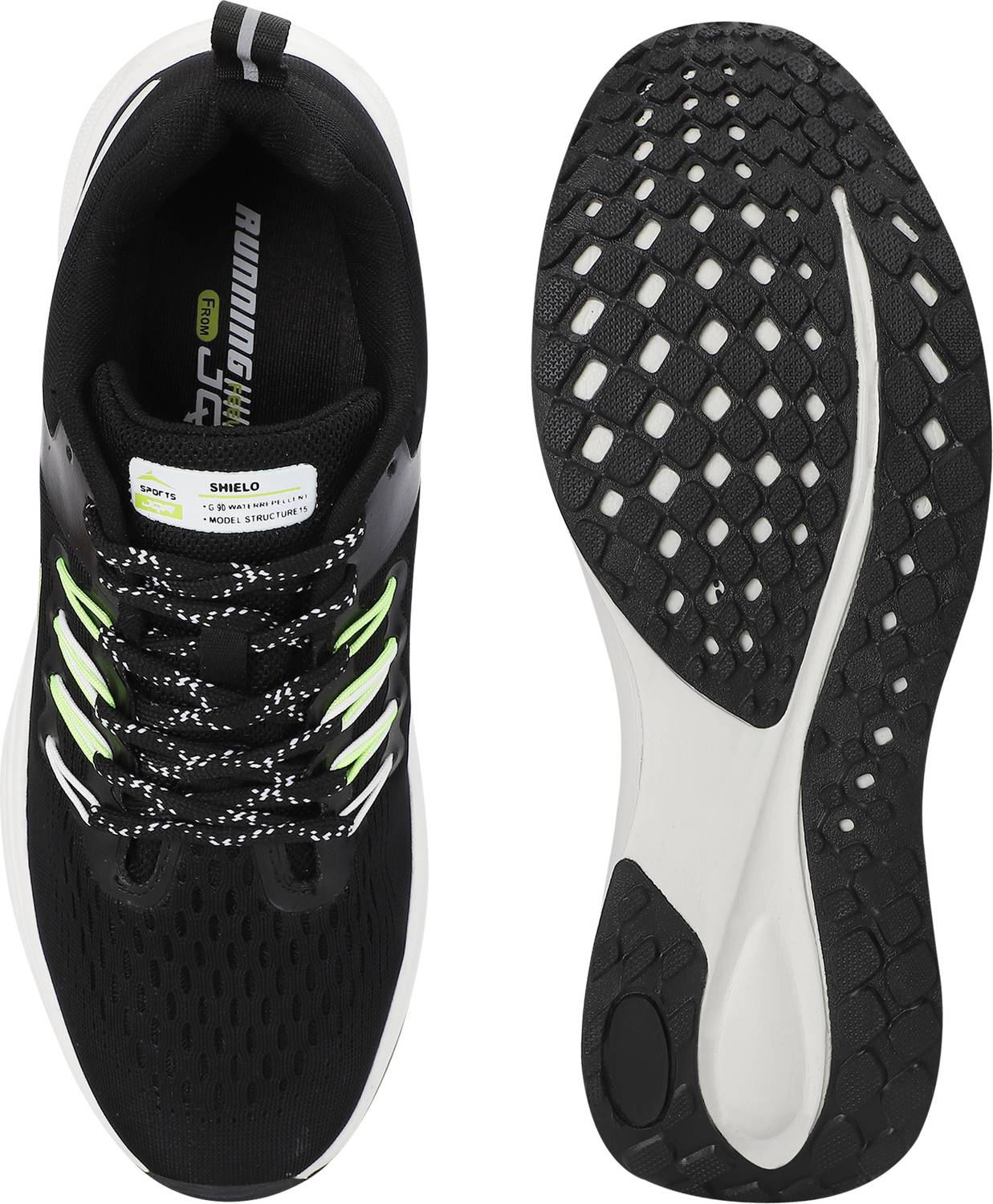 JQR Mirage Running Shoes For Men Black - Image 5