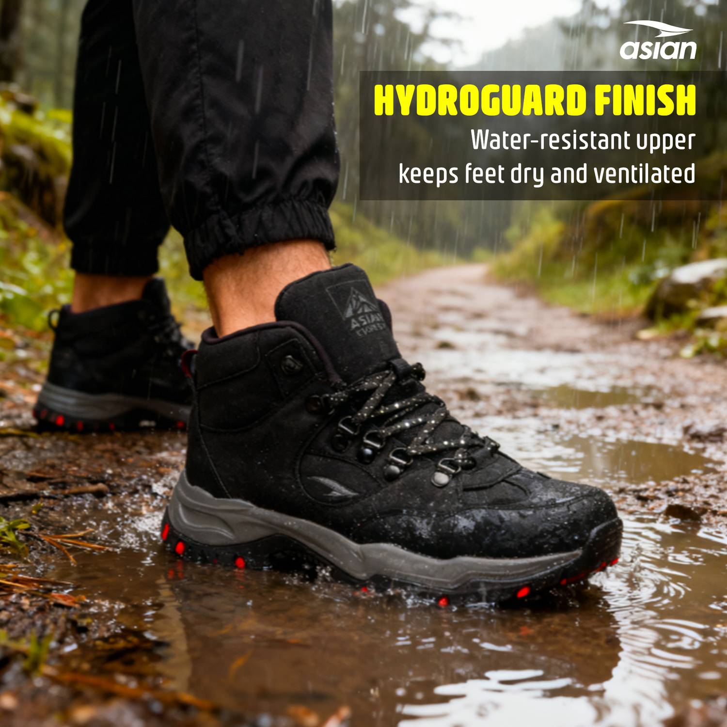 asian Everest-25 Men's High-Neck Trekking Shoes - Image 4