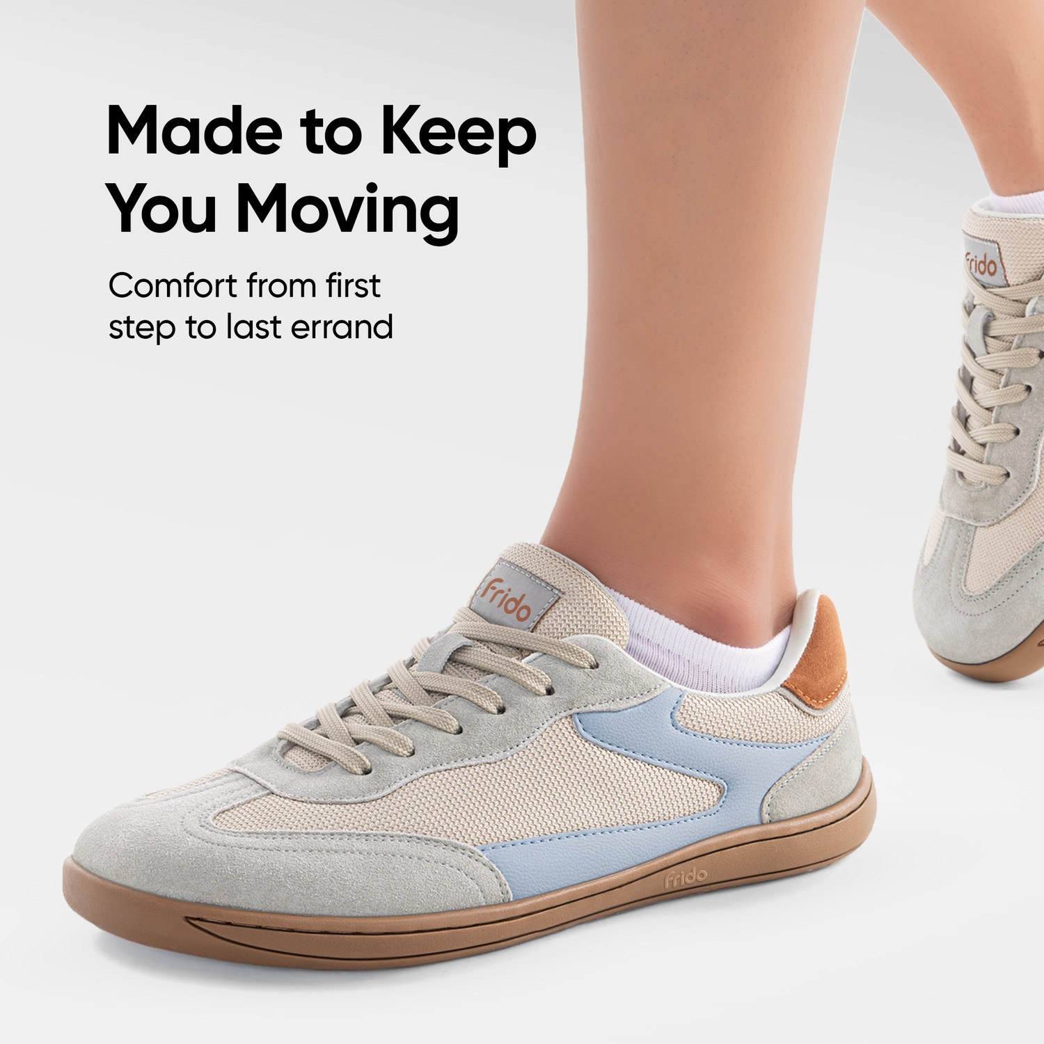 Image of Frido Active Shoes | Breathable Mesh, Cushioned Footbed & Zero-Drop Sole For Dailywear Sneakers For Men