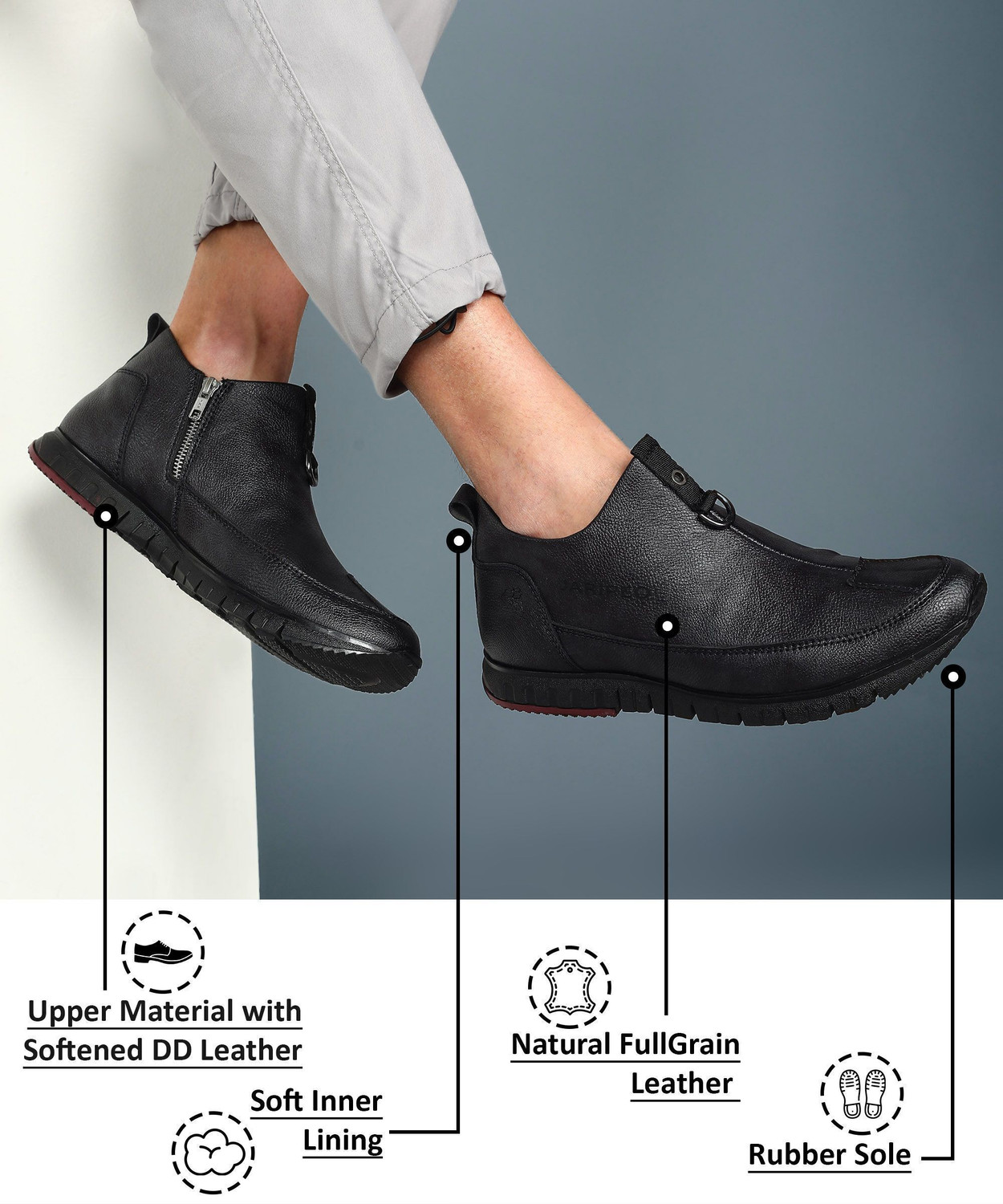 Image of BUCKAROO Jaripeo HULBART Vegan Boots For Men