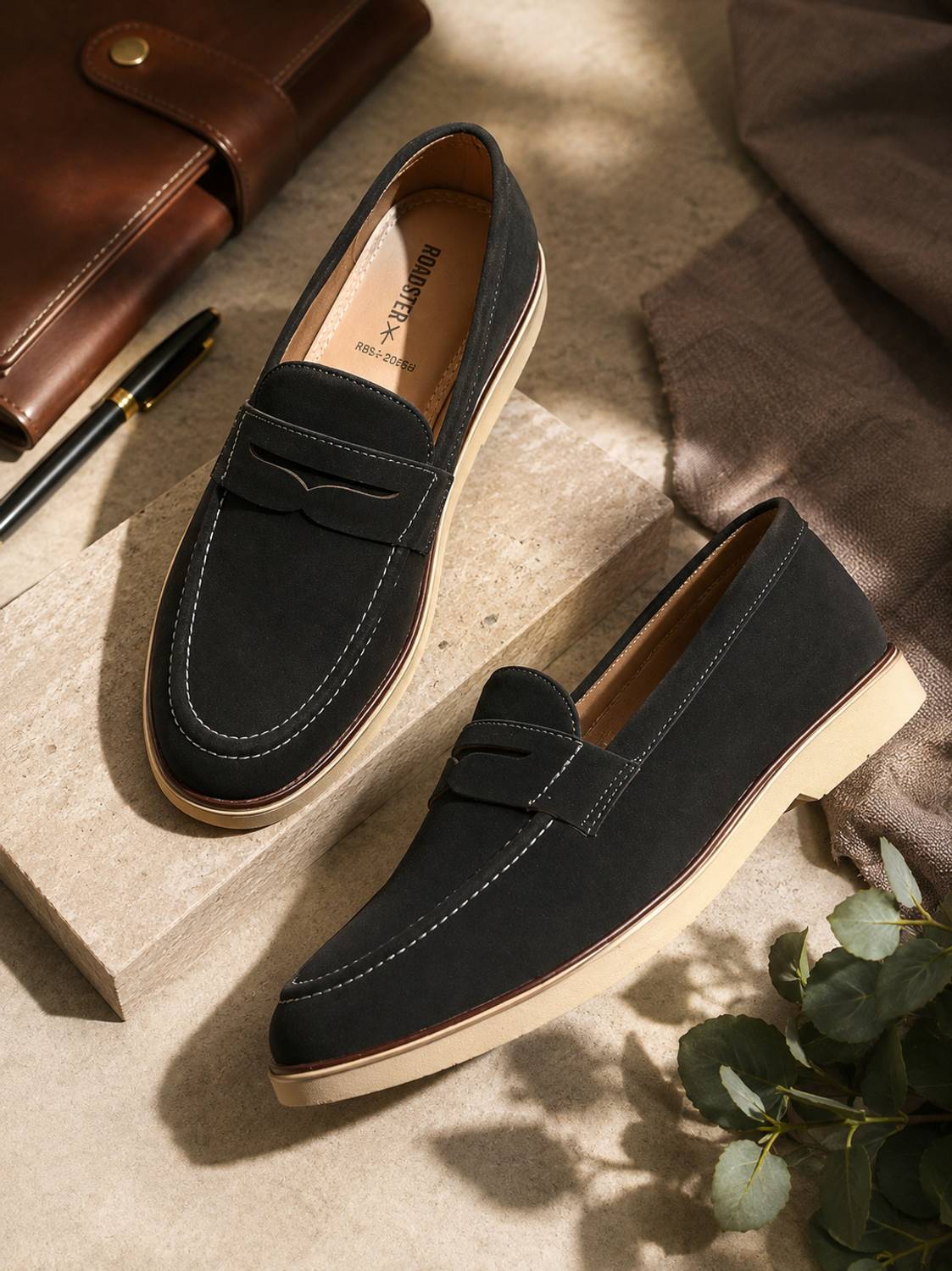 Roadster Men Black Classic Penny Loafers - Image 1