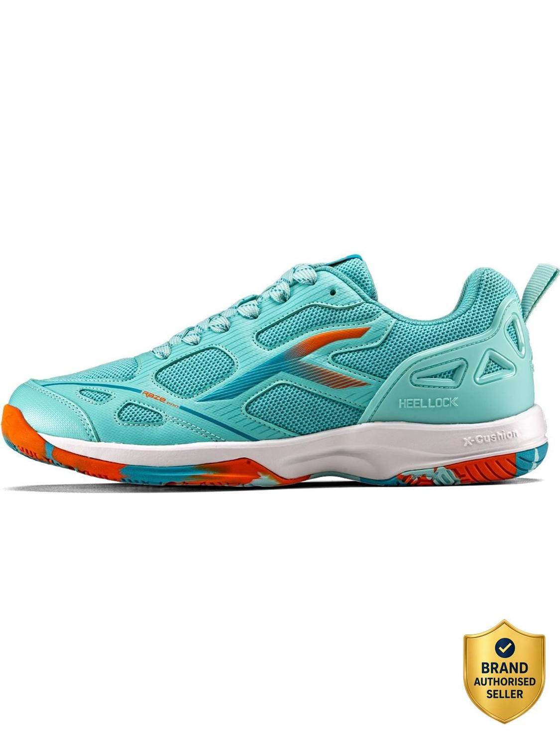 Hundred Raze Pro II Badminton Shoes for Men, Orange