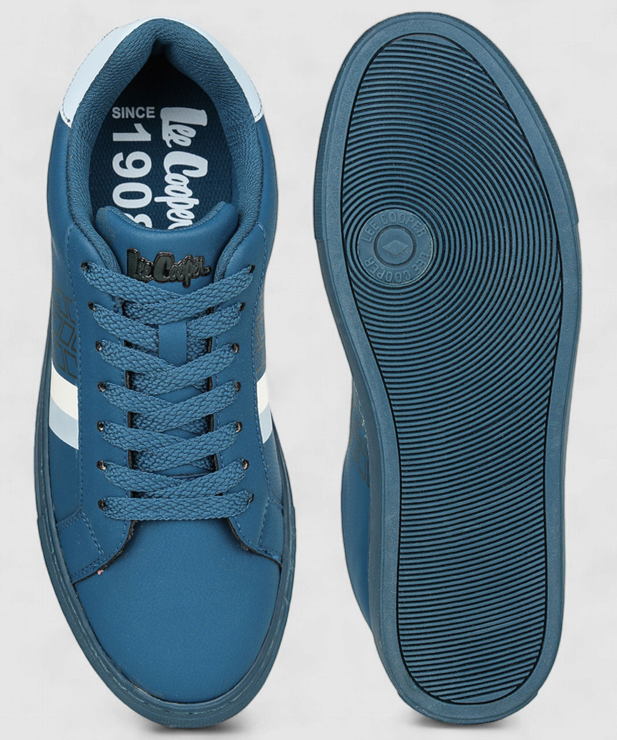 Image of LEE COOPER Leather Casual Lace-Up Stylish Lightweight and Comfortable Daily Wear Slip On For Men