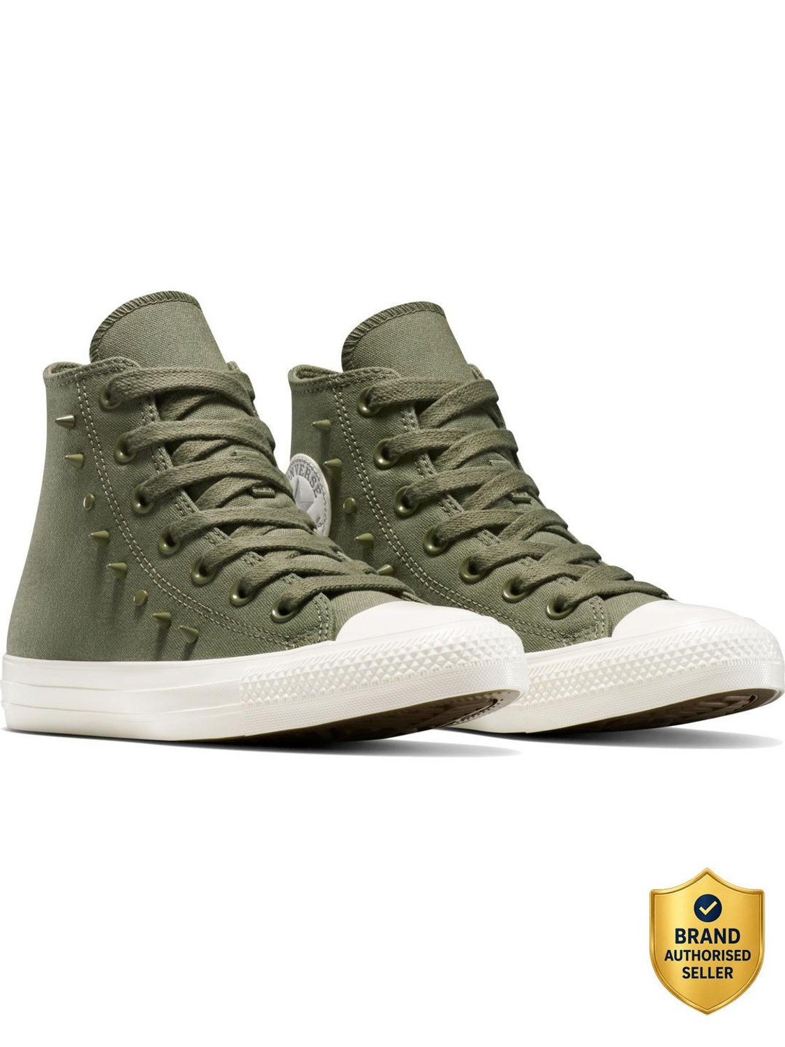 Image of Converse Chuck Taylor All Star Spikes High Top Canvas Sneakers For Men
