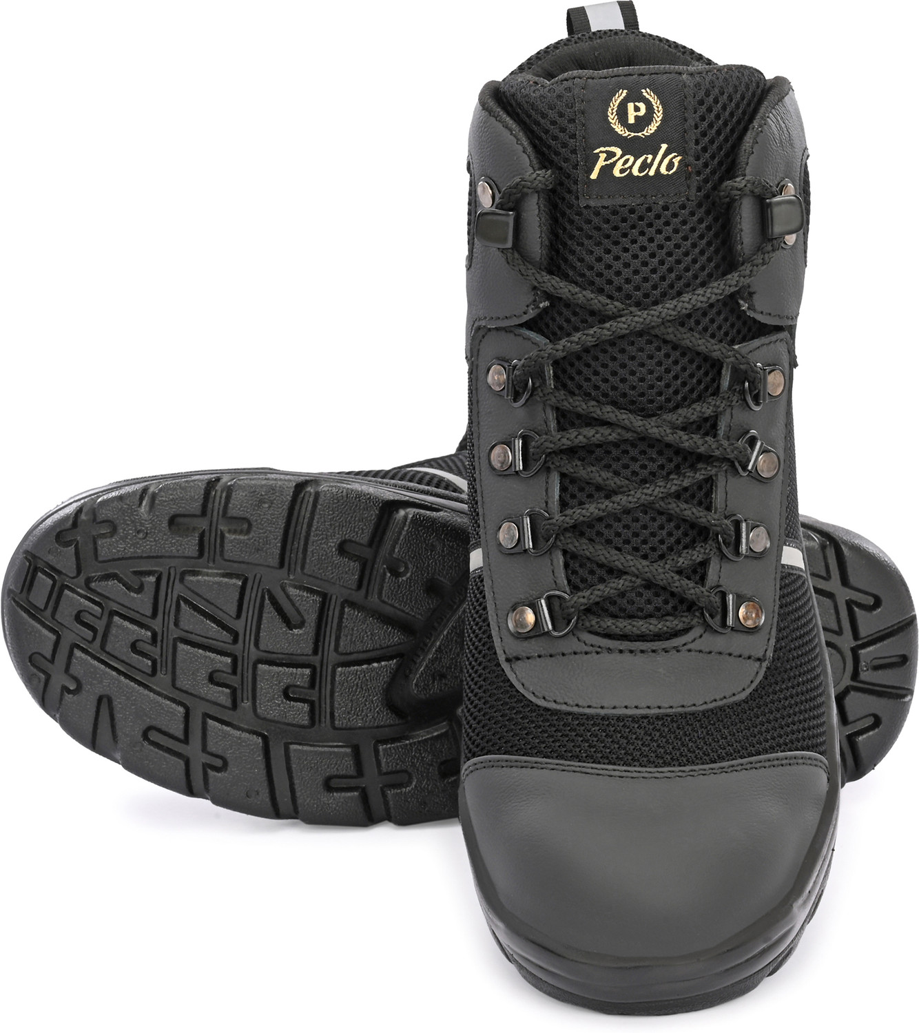 Image of Peclo Steel Toe Safety Shoe|High-Quality Genuine Leather|High Akle Safety Boot Boots For Men