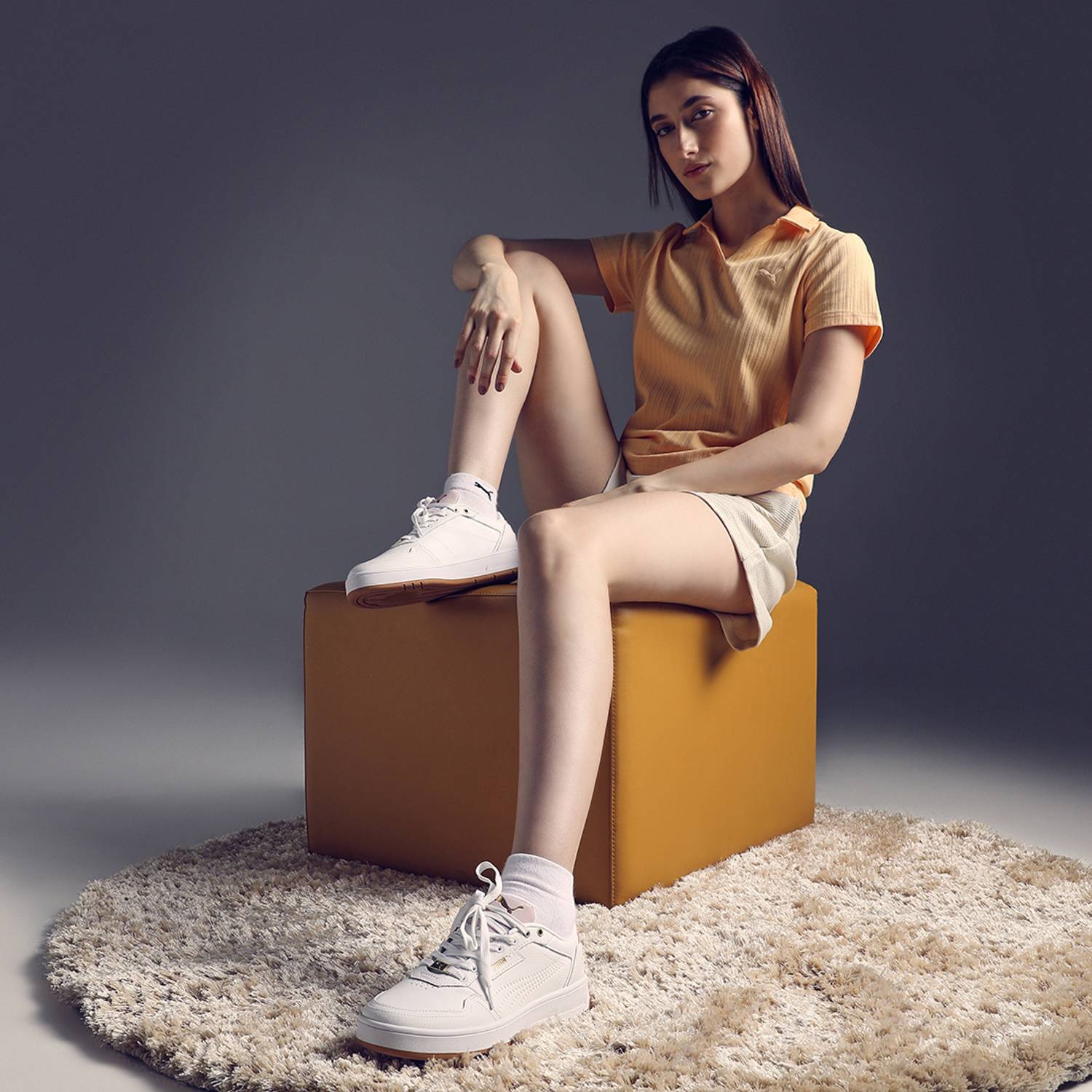 PUMA Court Classic Luxs Sneakers for Women - White - Image 5