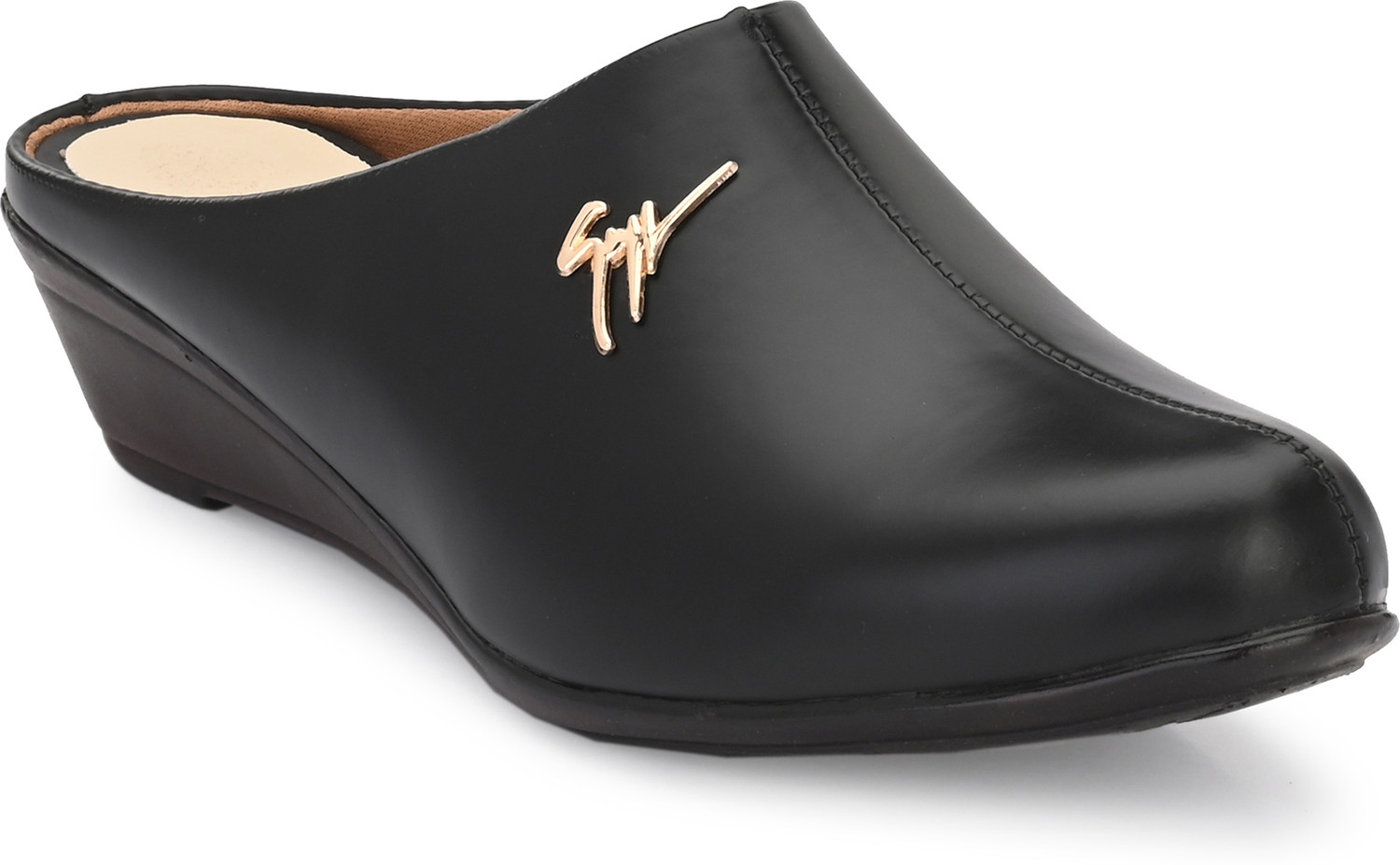 Image of FOOTLOOSE Women Flats Comfortable Slip On Backless Pointed Toe Mules Shoes Casuals For Women