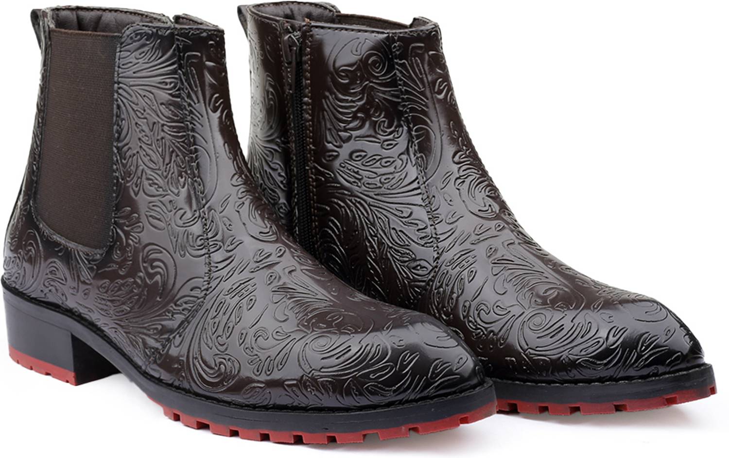 BXXY Brown Paisley Chelsea Boot - Image 3