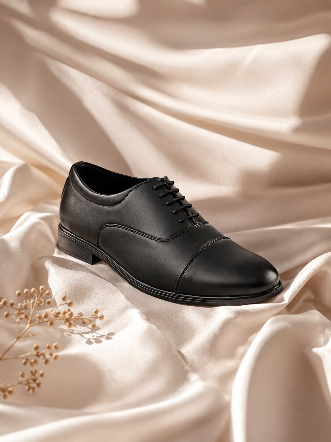 Image of HERE&NOW Premium Formal Oxford Shoes|Soft Cushion Comfort|Classic Lace-Up|Everyday Wear Oxford For Men