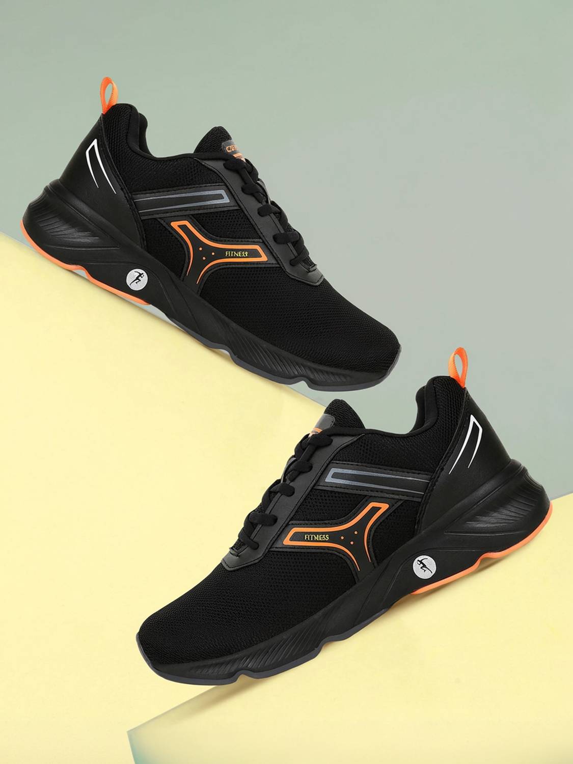 CAMPUS HURRICANE Running Shoes For Men (Black , 10)